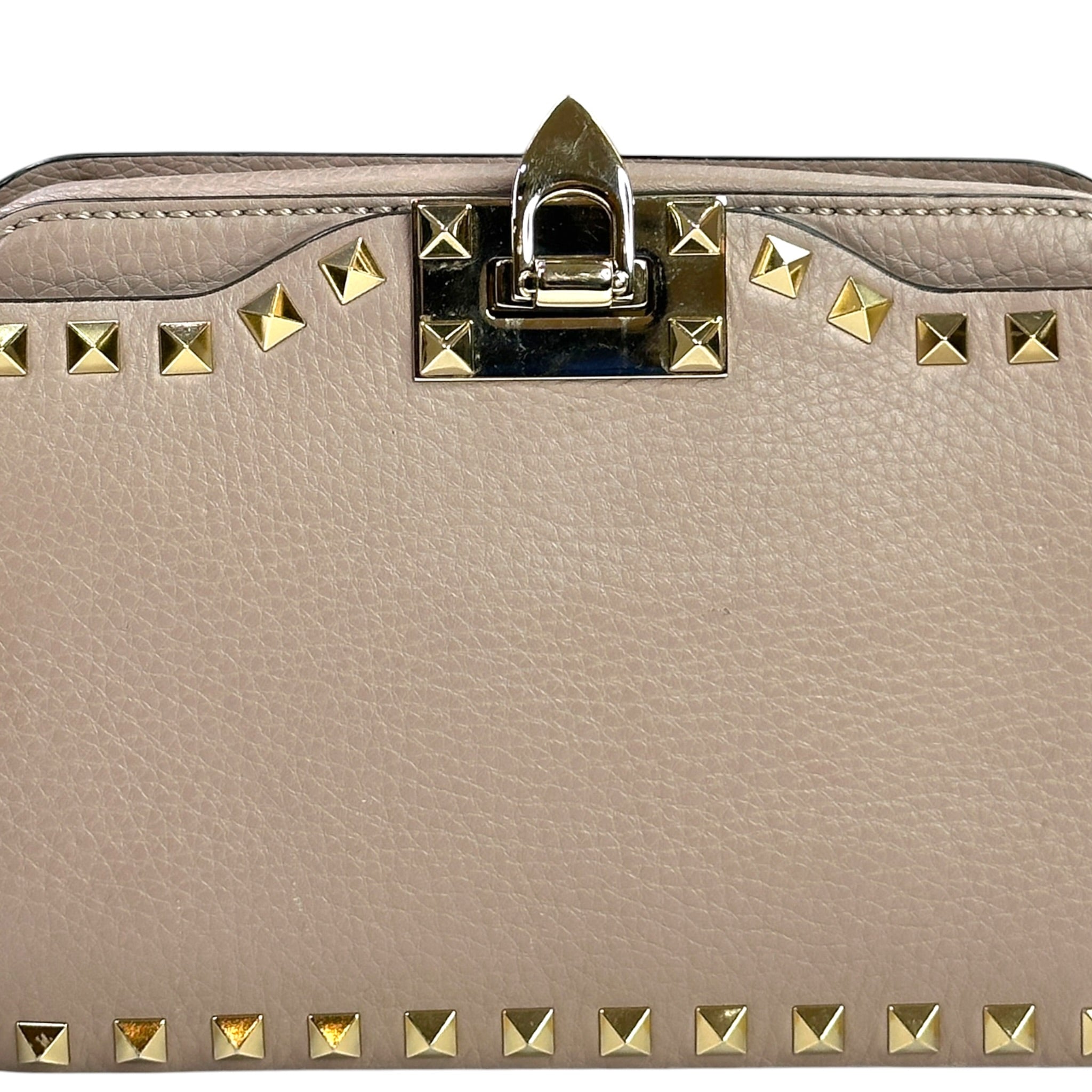 Valentino Garavani Rockstud Shoulder Bag Calfskin Leather