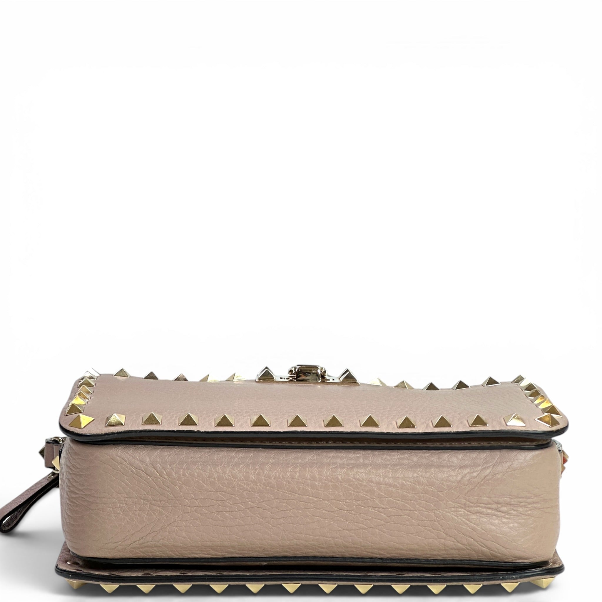 Valentino Garavani Rockstud Shoulder Bag Calfskin Leather