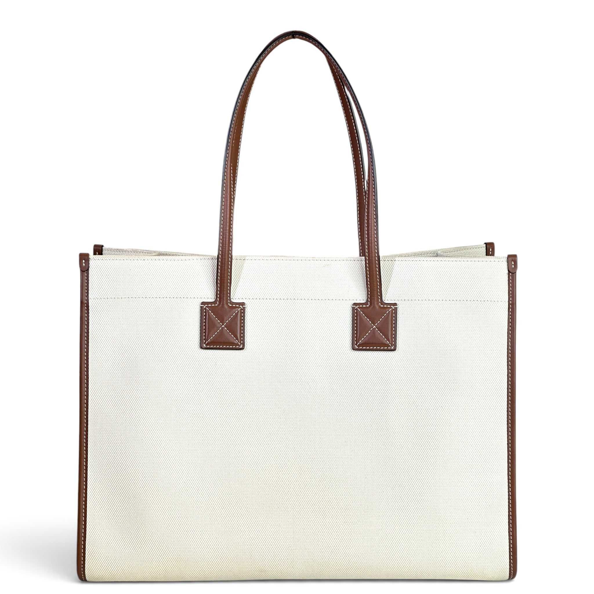 Burberry Freya Canvas Tote Bag