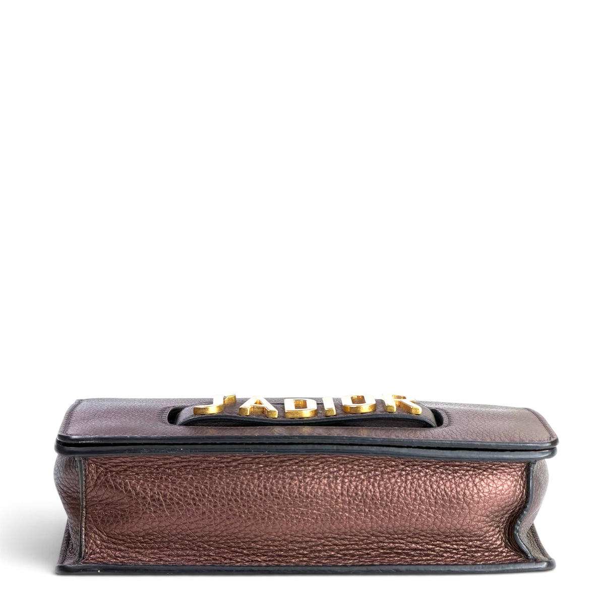 Christian Dior J'Adior Copper Leather Flap Shoulder Bag