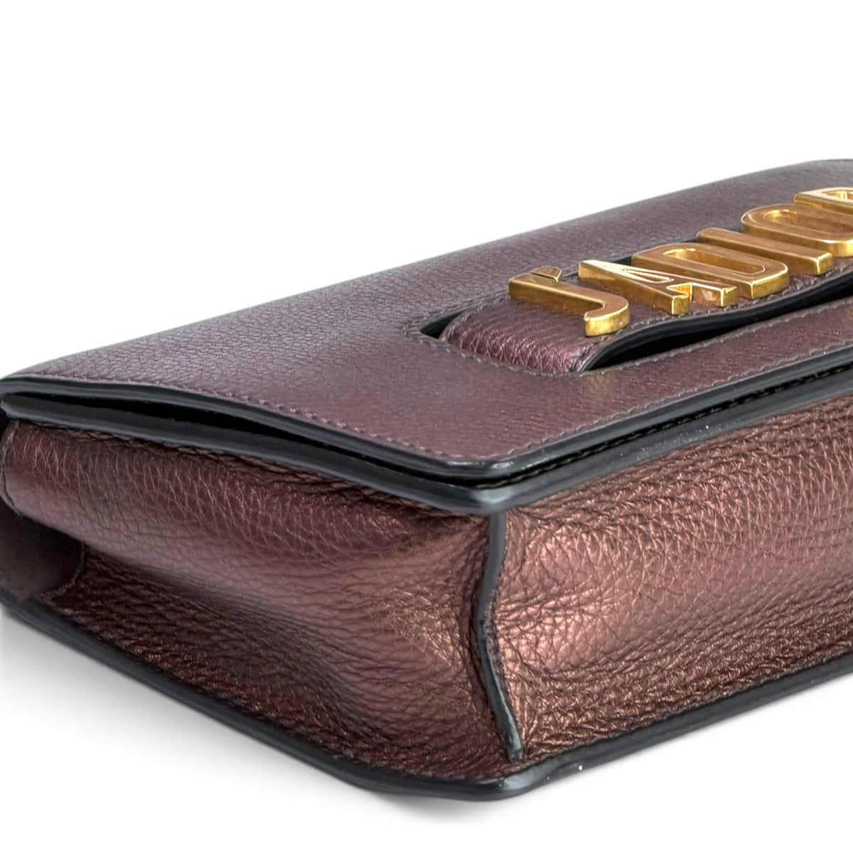 Christian Dior J'Adior Copper Leather Flap Shoulder Bag
