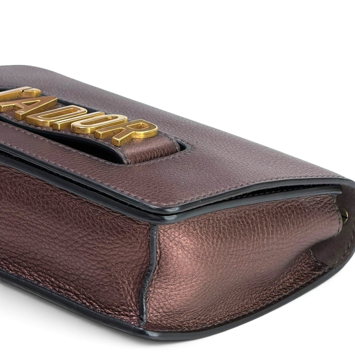 Christian Dior J'Adior Copper Leather Flap Shoulder Bag