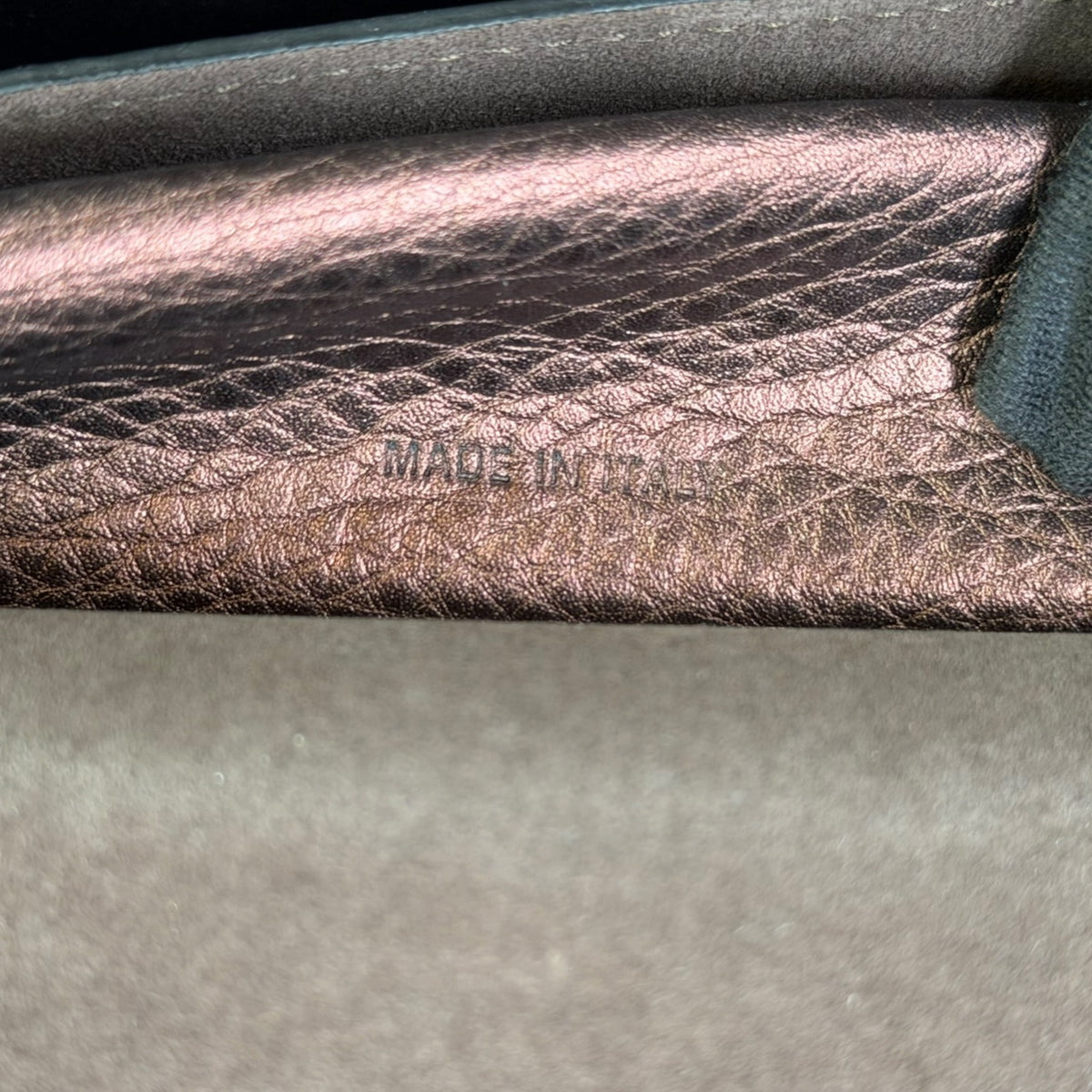 Christian Dior J'Adior Copper Leather Flap Shoulder Bag