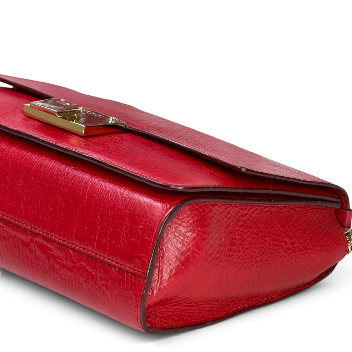 JImmy Choo Madeline Medium Red Leather Shoulder bag