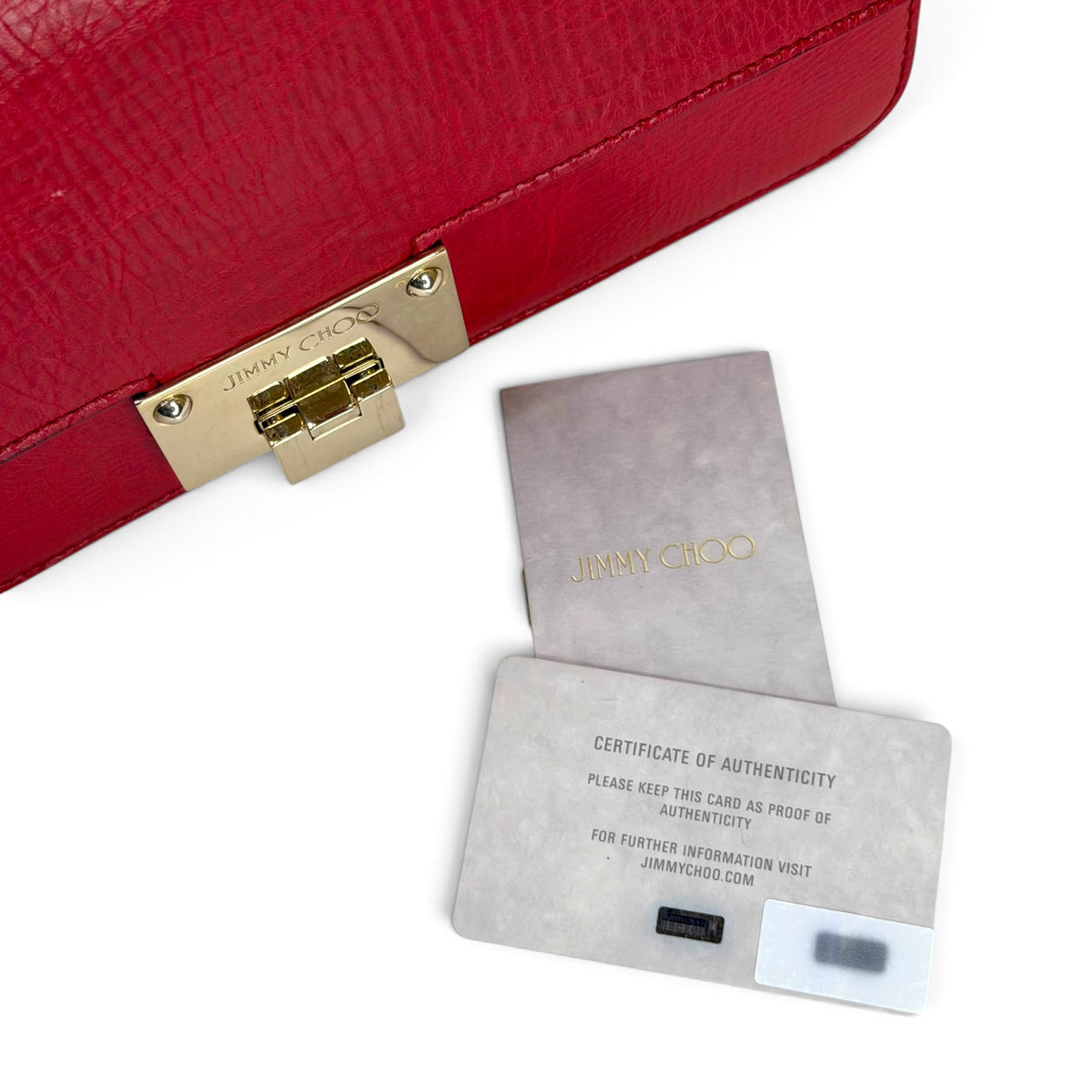 JImmy Choo Madeline Medium Red Leather Shoulder bag