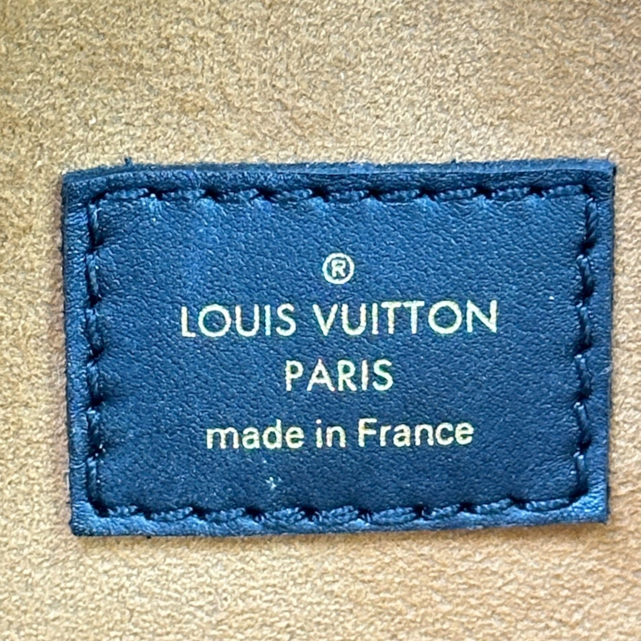 Louis Vuitton On My Side MM Black Calfskin Monogram Coated Canvas