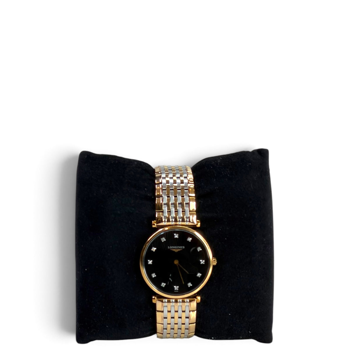 Longines La Grande Classique With Diamonds Bezel Dial Two Tone Watch