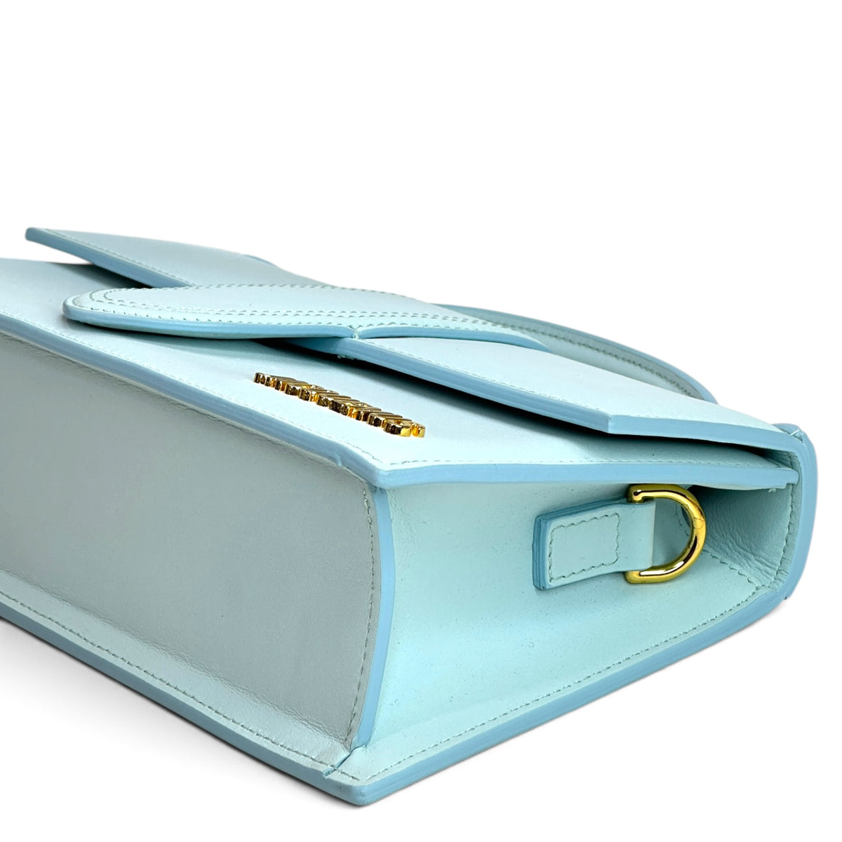 Jacquemus Bambino Powder Blue Leather Bag