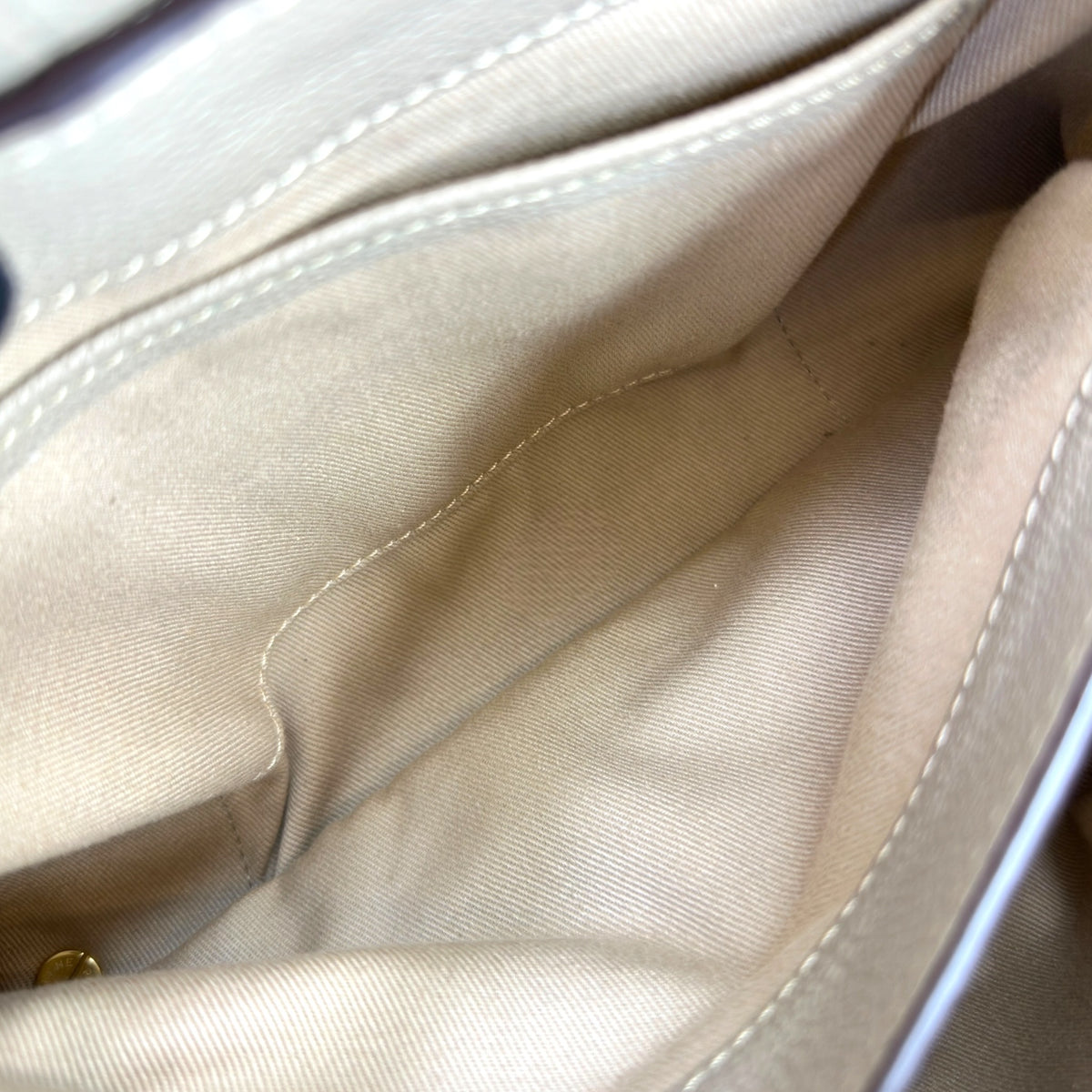 Polene Mokki Mini Taupe Leather Handbag