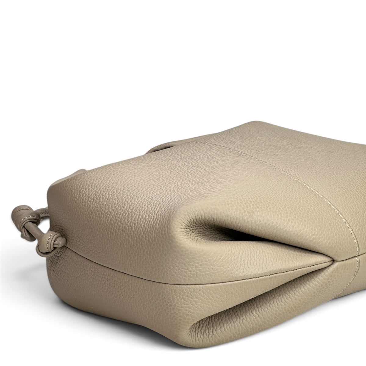 Polene Beri Taupe Leather Handbag