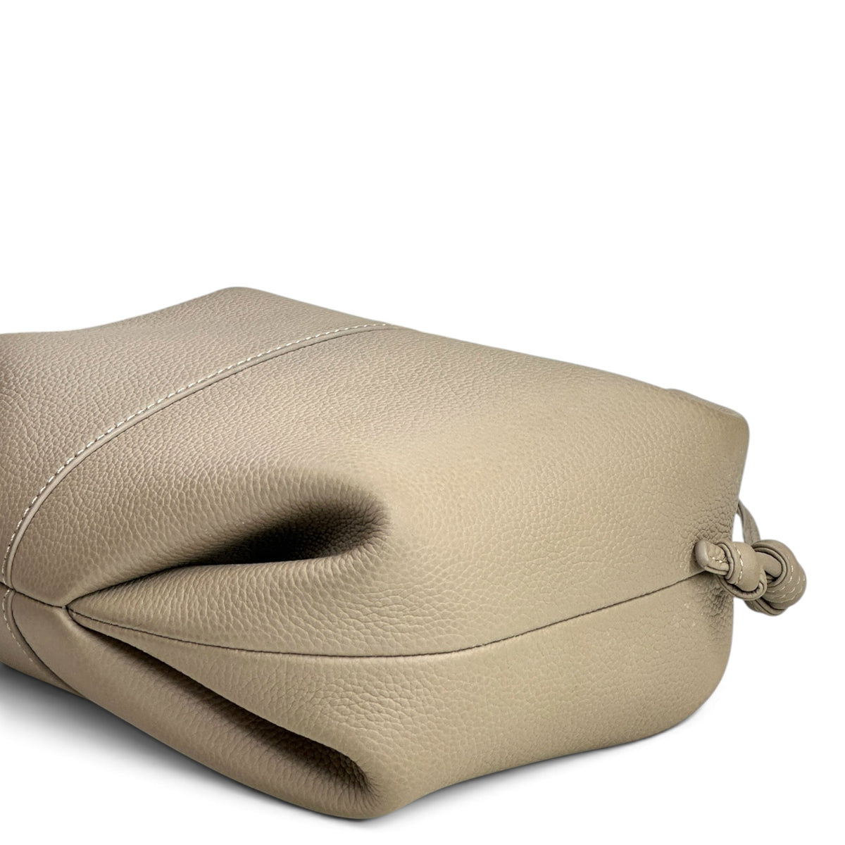 Polene Beri Taupe Leather Handbag
