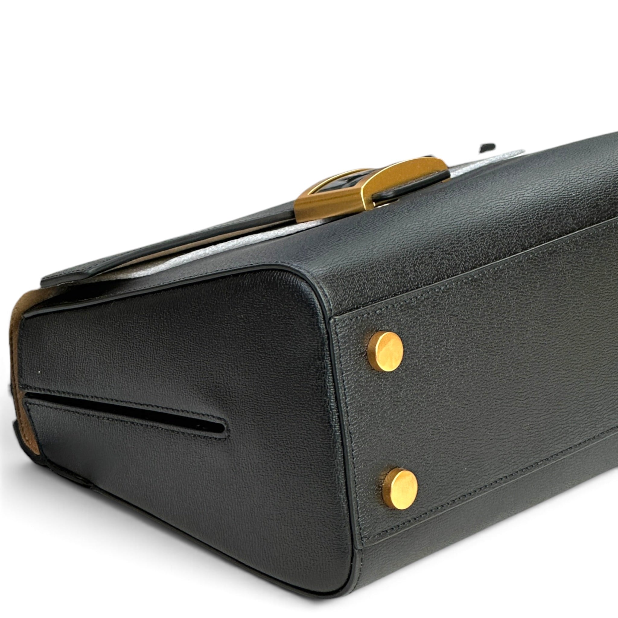 Kate Spade Katy Medium Black Leather Top Handle Bag