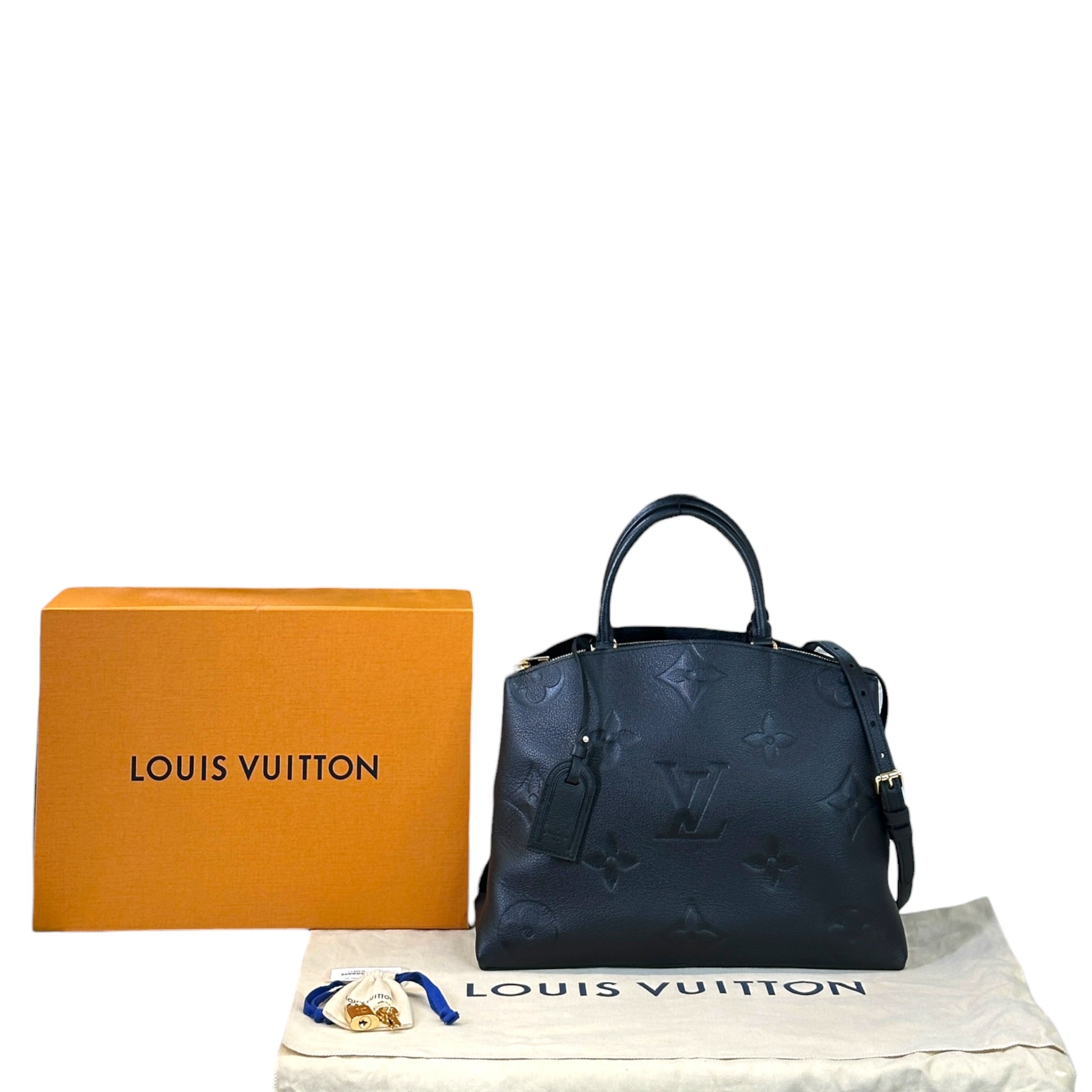 Louis Vuitton Black Monogram Empreinte Leather Grand Palais Bag
