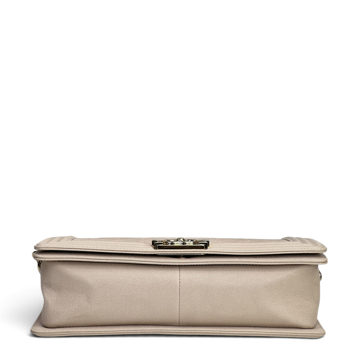 Chanel Boy bag Medium Light Beige Quilted Leather Bag