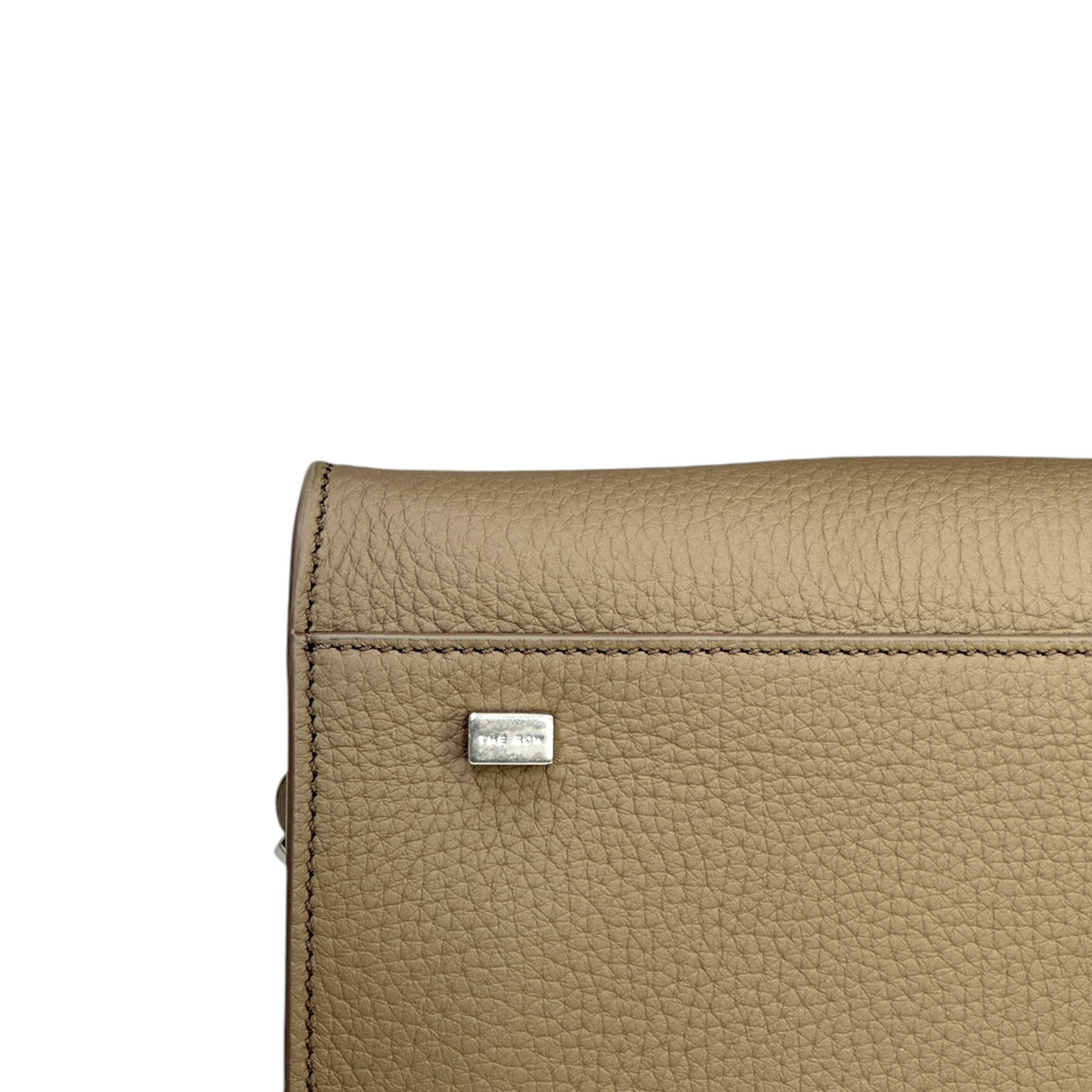Row Soft Margaux 10 Smoked Taupe Calf Skin Leather Handbag