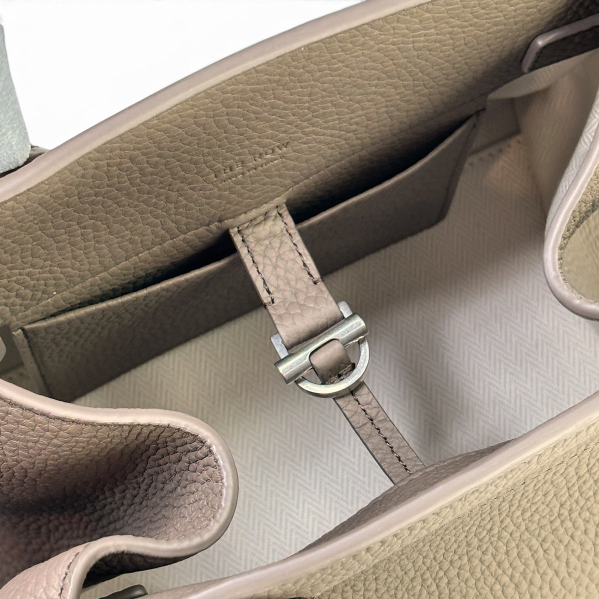 Jacquemus Bambino Powder Blue Leather Bag