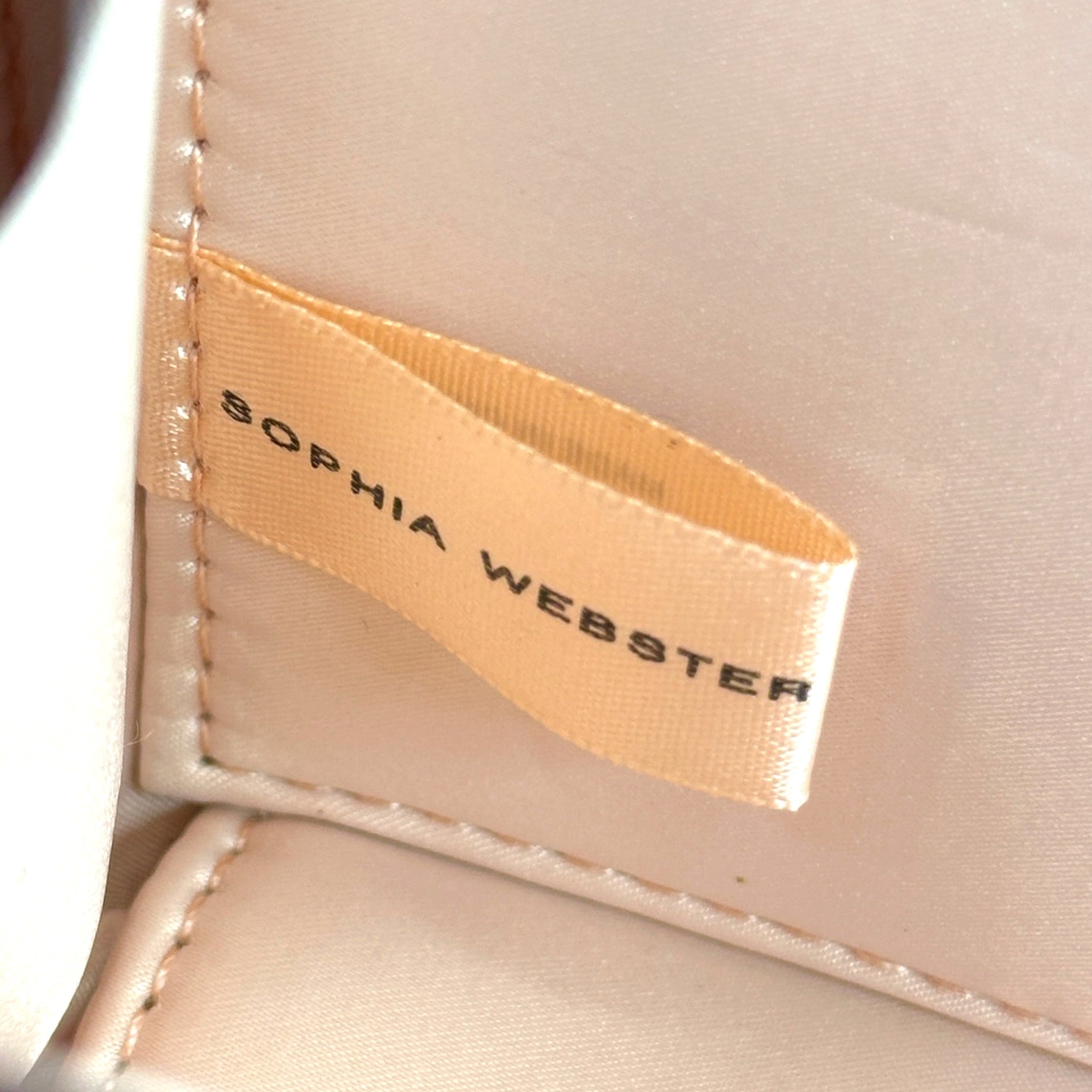 Sophia Webster Clara Black Glitter Box Clutch