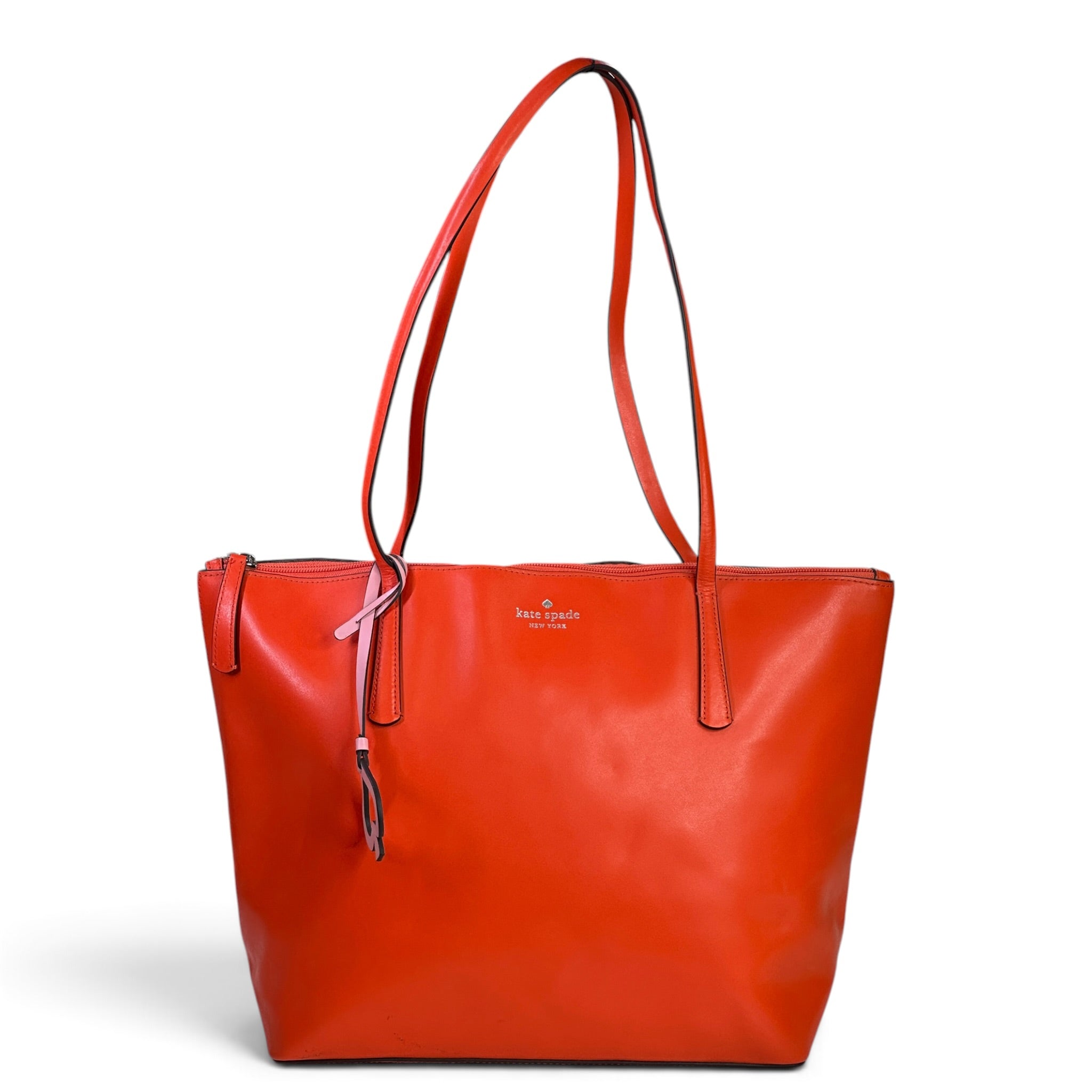 Kate Spade Breanna Bright Red Large Leather Shoulder Tote