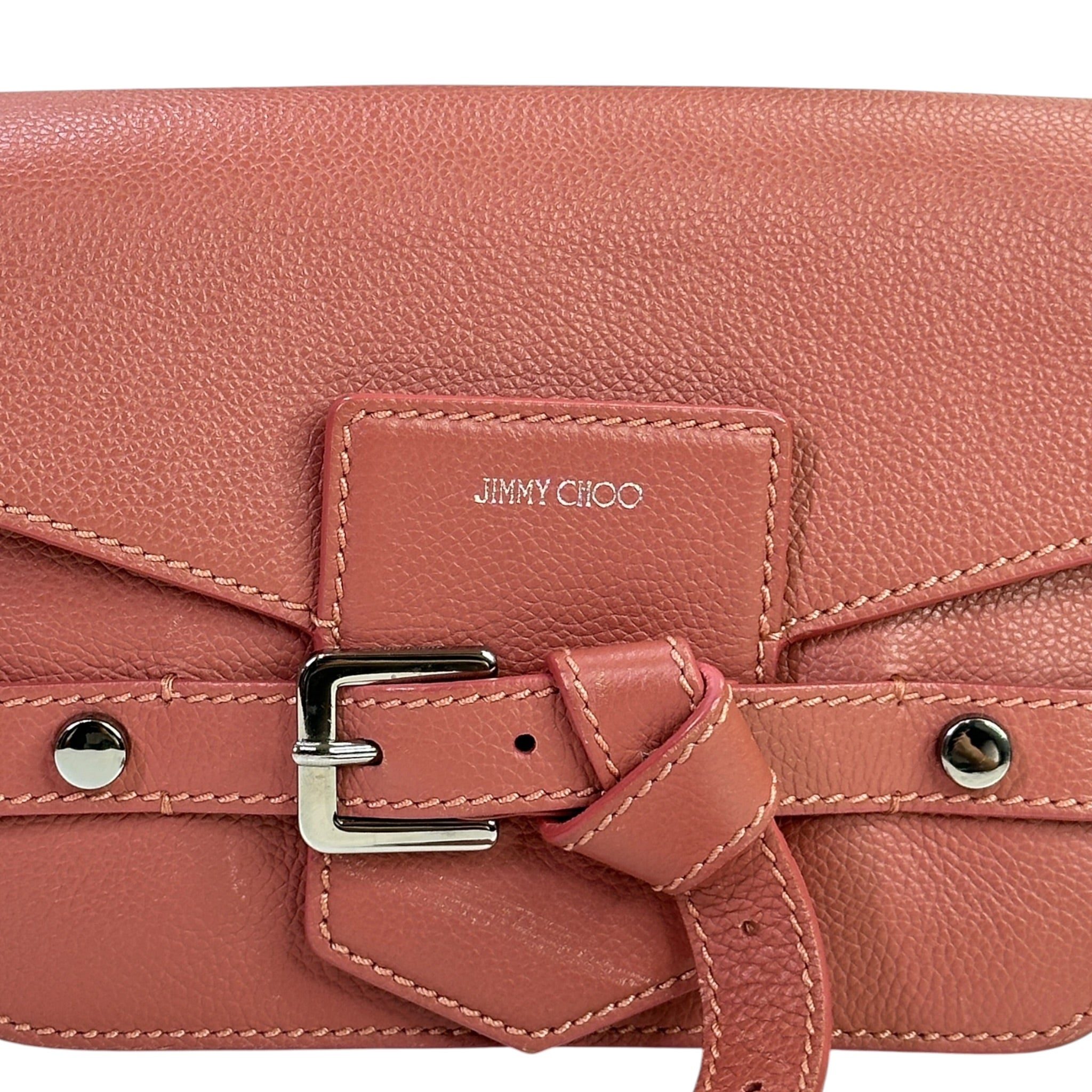 Jimmy Choo Lexie Rosewood Leather Crossbody Bag
