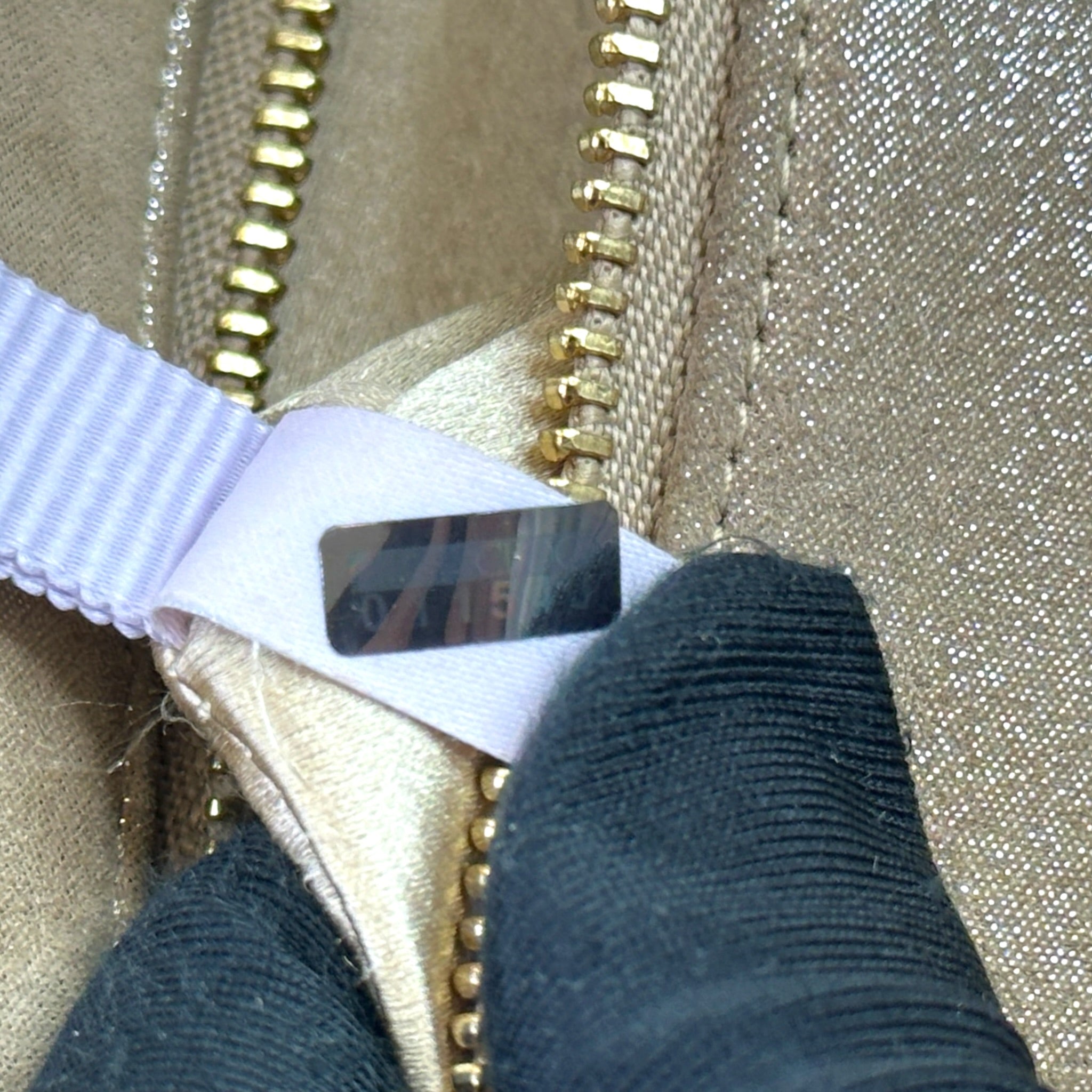 Jimmy Choo Chandra Gold Shimmery Leather Clutch