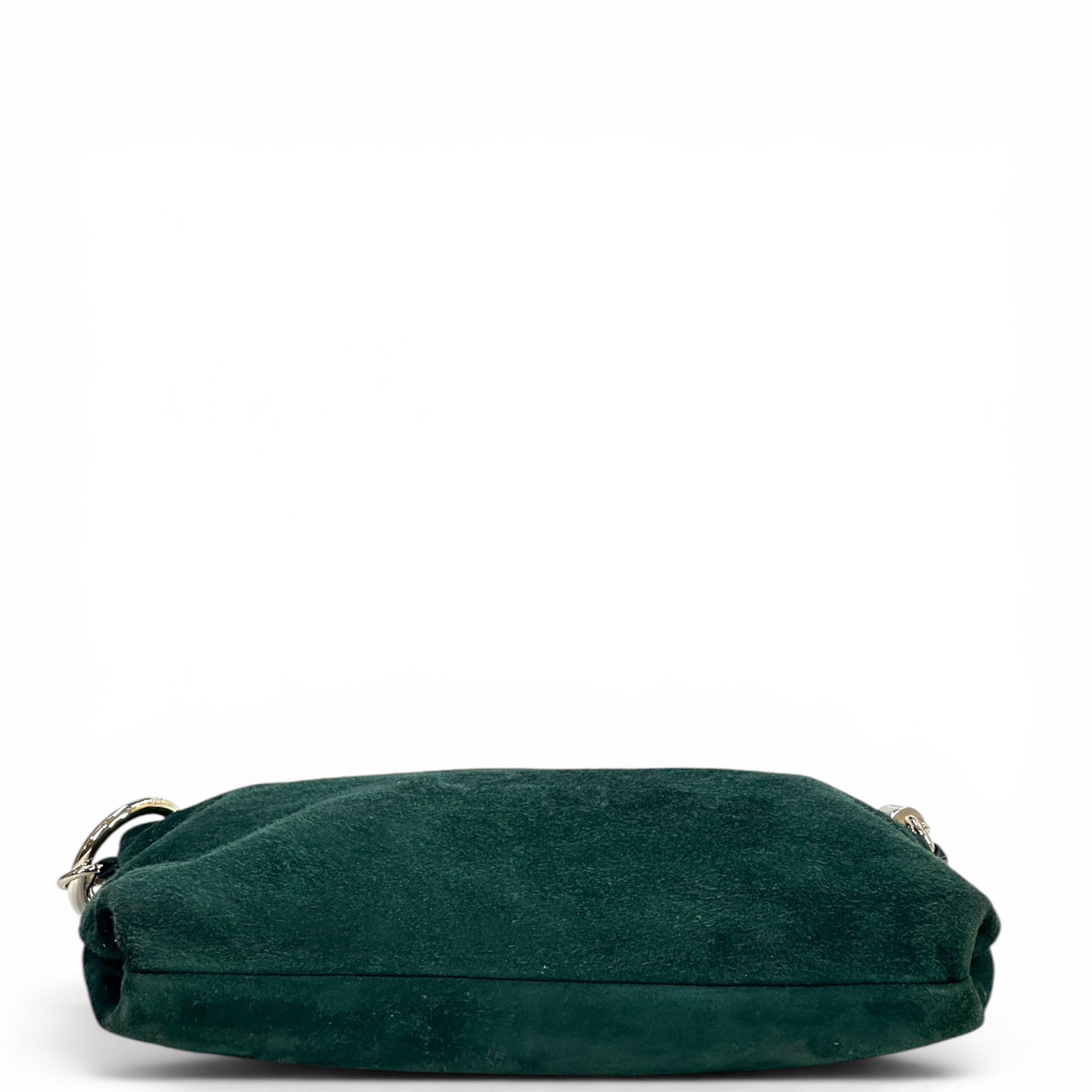 Jimmy Choo Callie Green Suede Clutch
