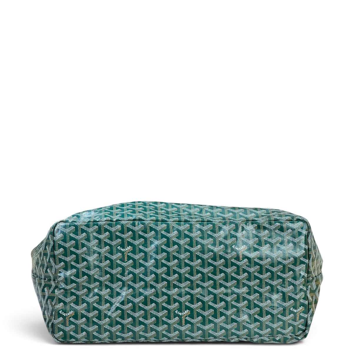 Goyard St Louis GM Green Goyardine Canvas Tote