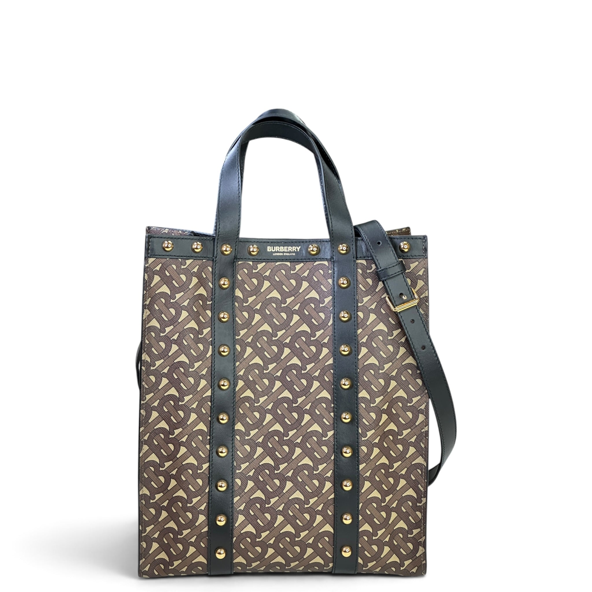 Burberry Small Book Monogram Canvas Tote&nbsp;
