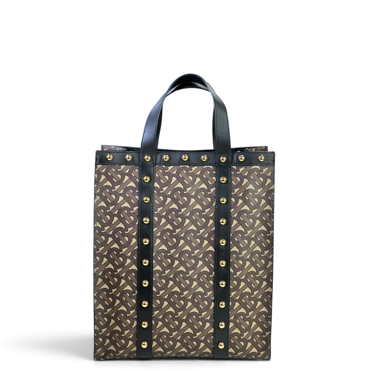 Burberry Small Book Monogram Canvas Tote