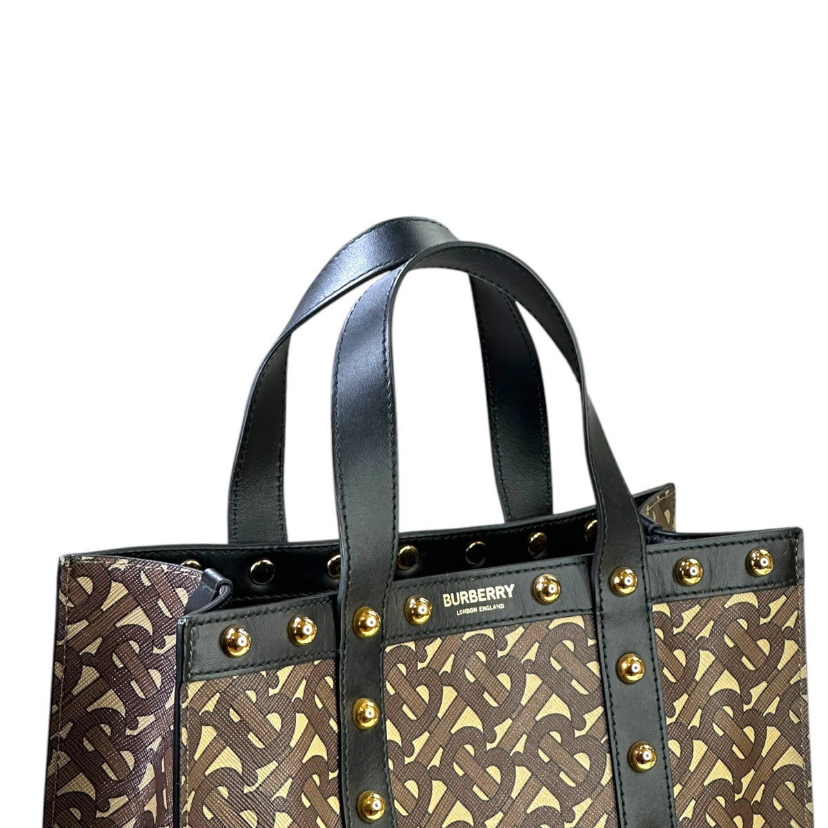 Burberry Small Book Monogram Canvas Tote