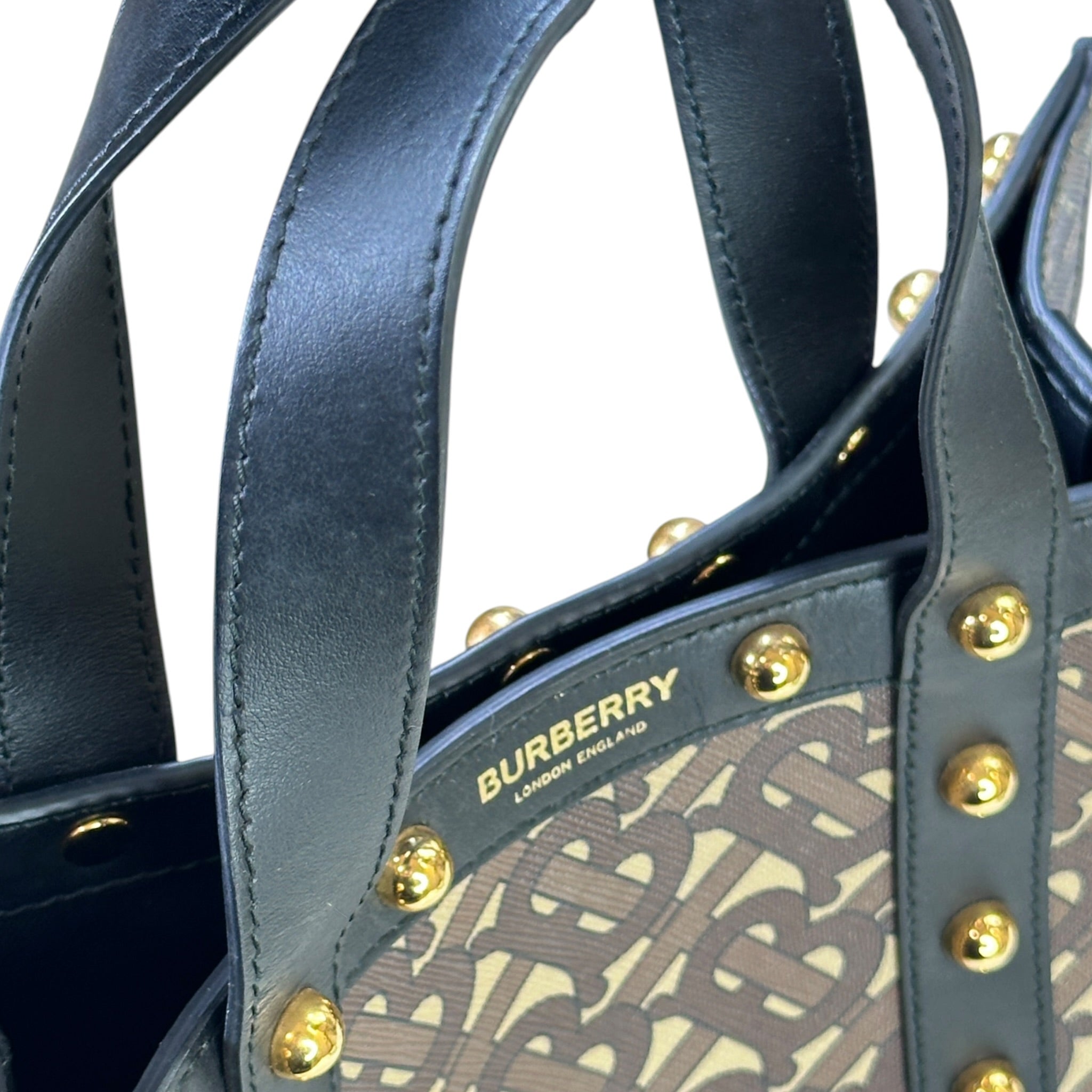 Burberry Small Book Monogram Canvas Tote