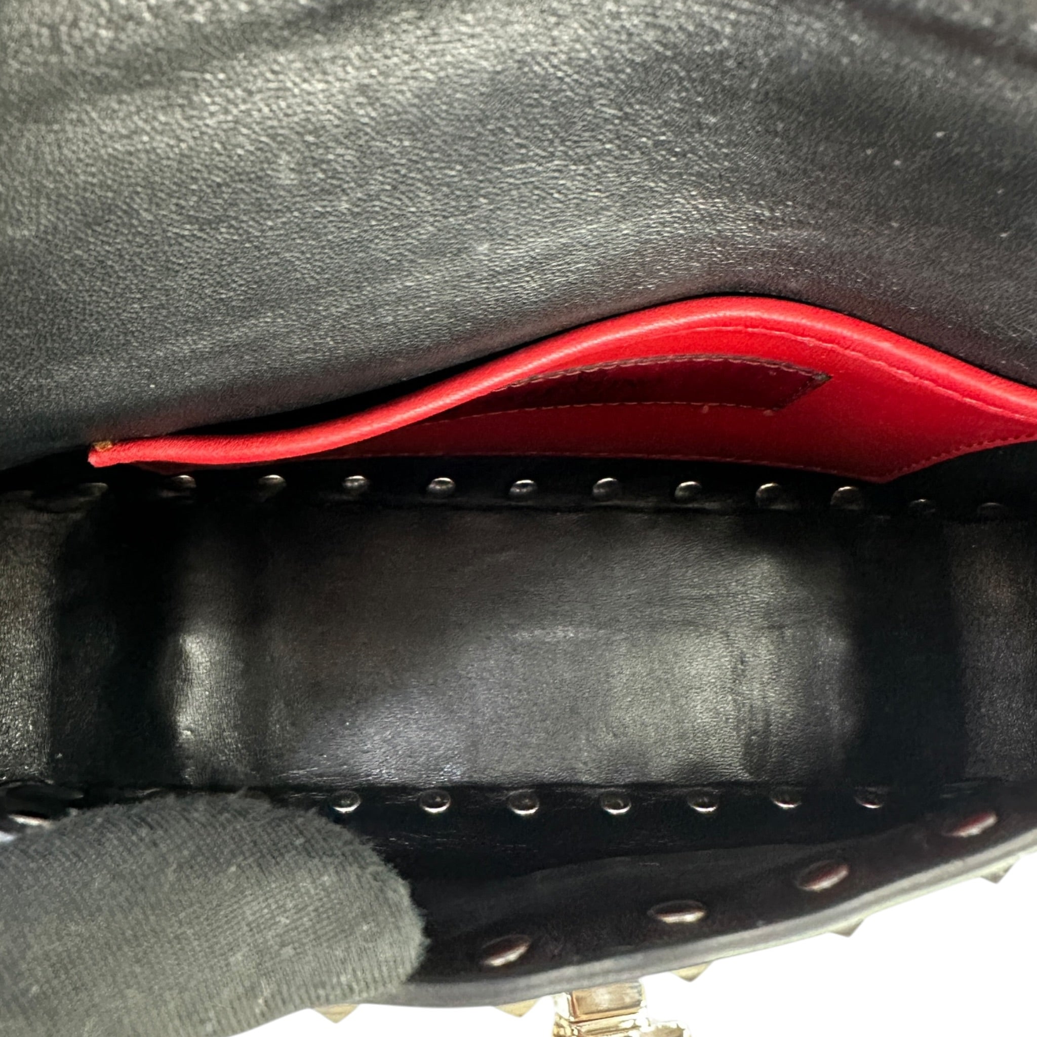 Valentino Garavani Rockstud Spike Metallic Quilted Patent Leather