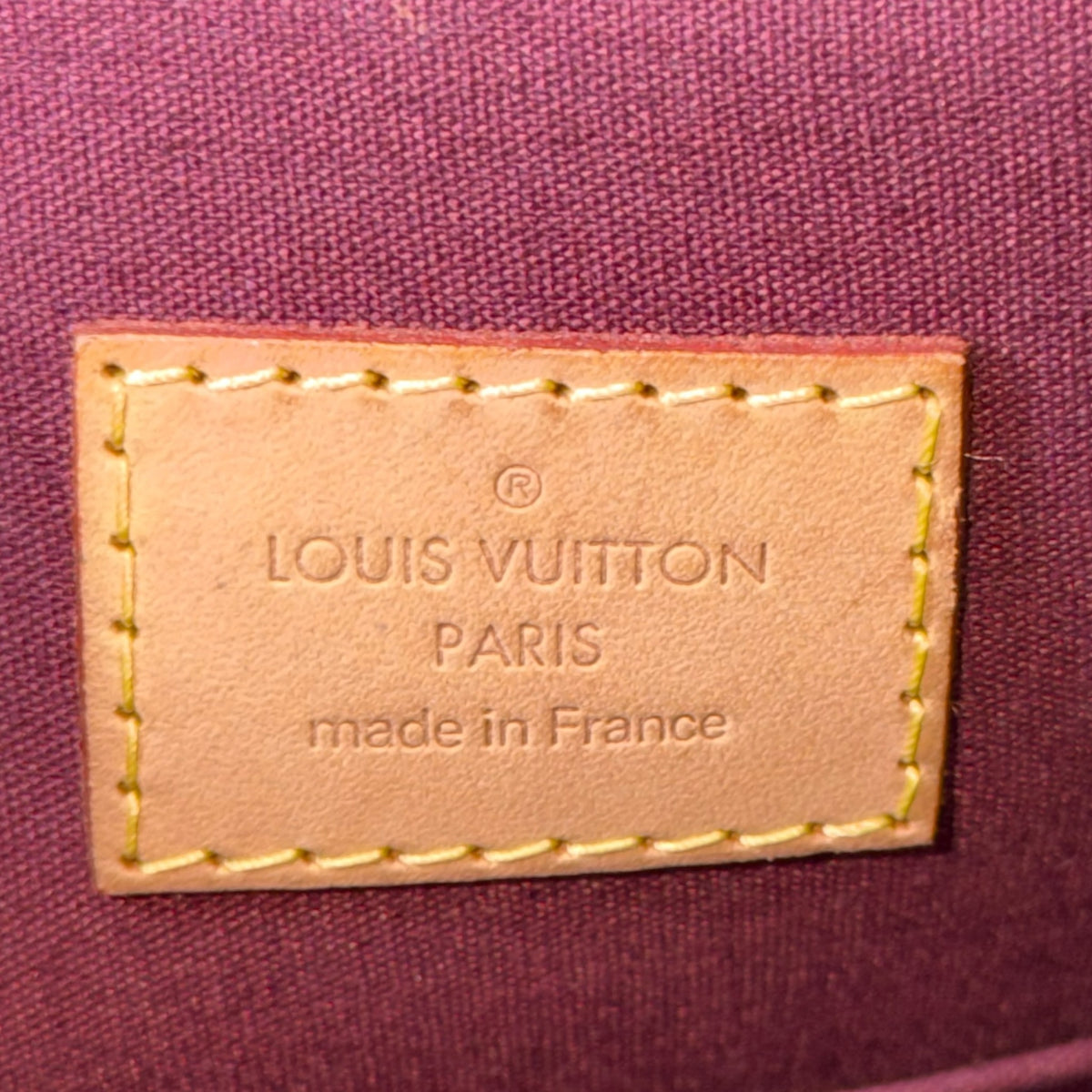 louis vuitton alma PM burgundy  patent leather handbag