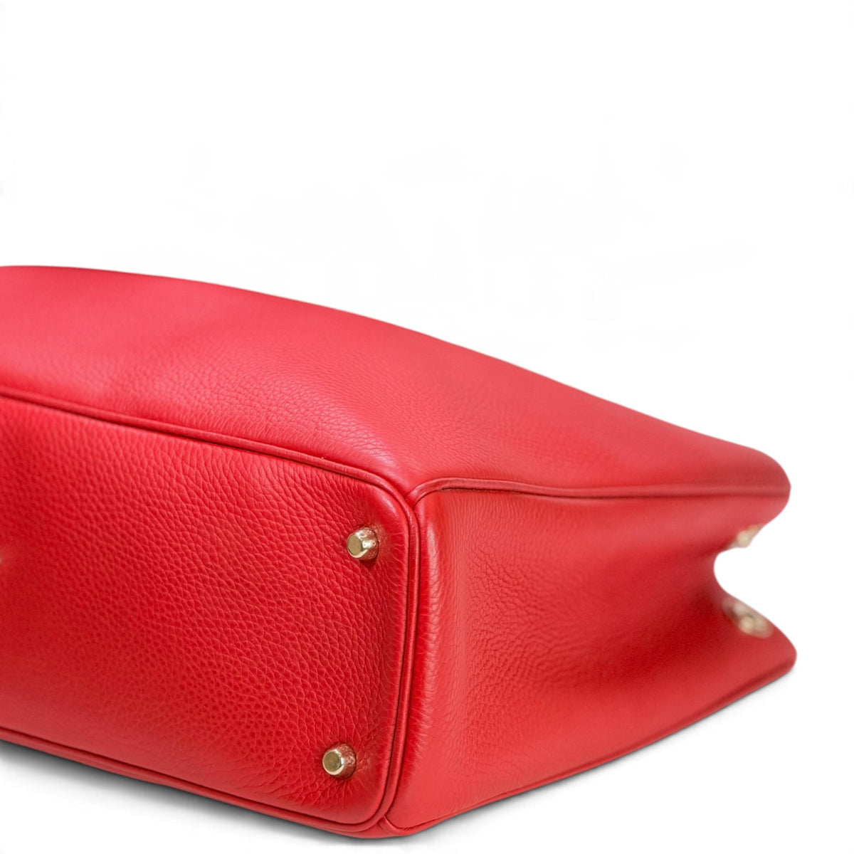 Christian Dior  Diorissimo Large Red Calf skin leather tote