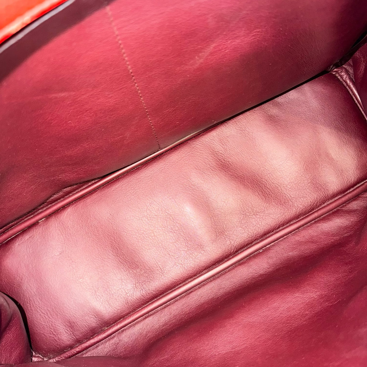 Christian Dior  Diorissimo Large Red Calf skin leather tote