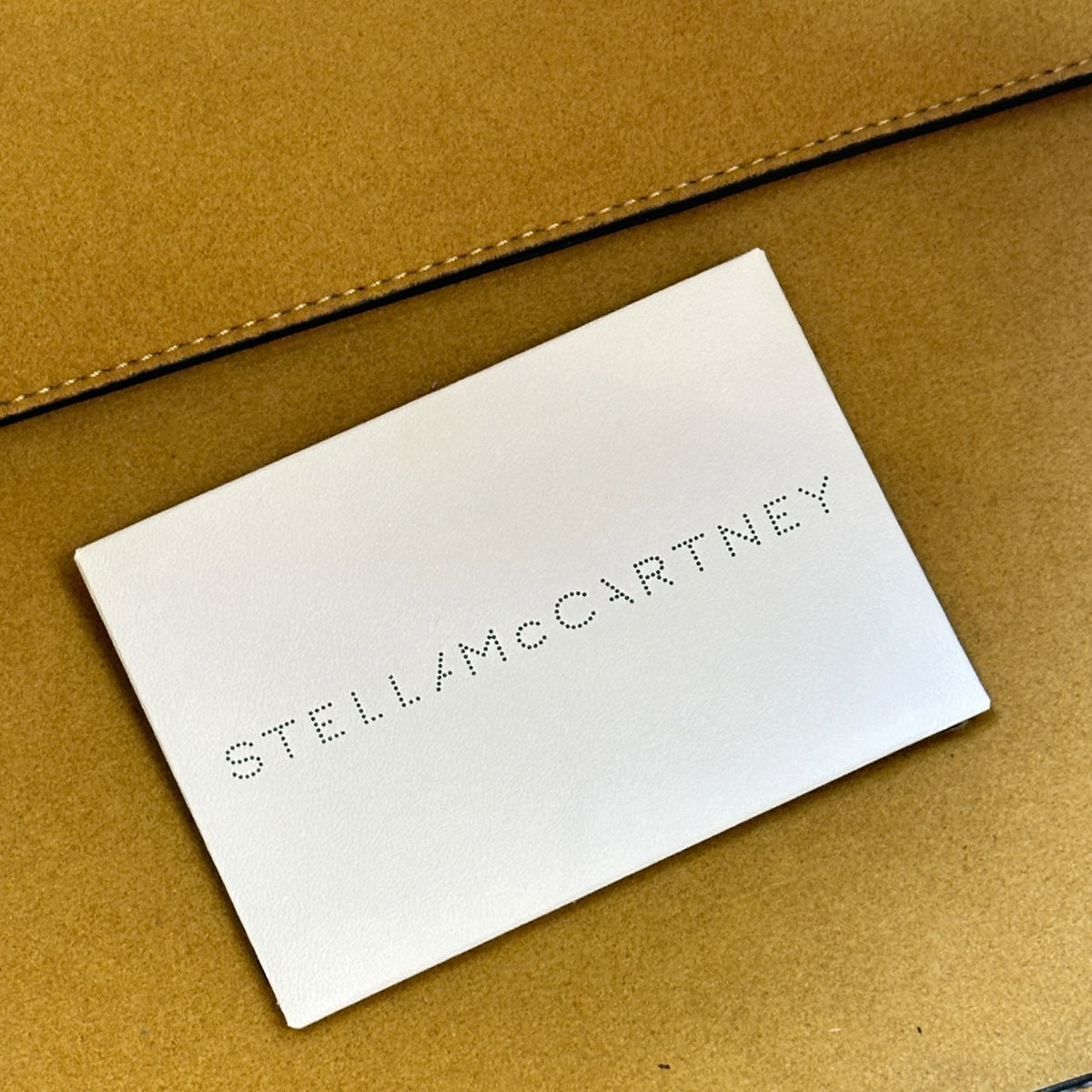 Stella Mccartney Stella Logo Black Leather Large Shoulder Tote Bag