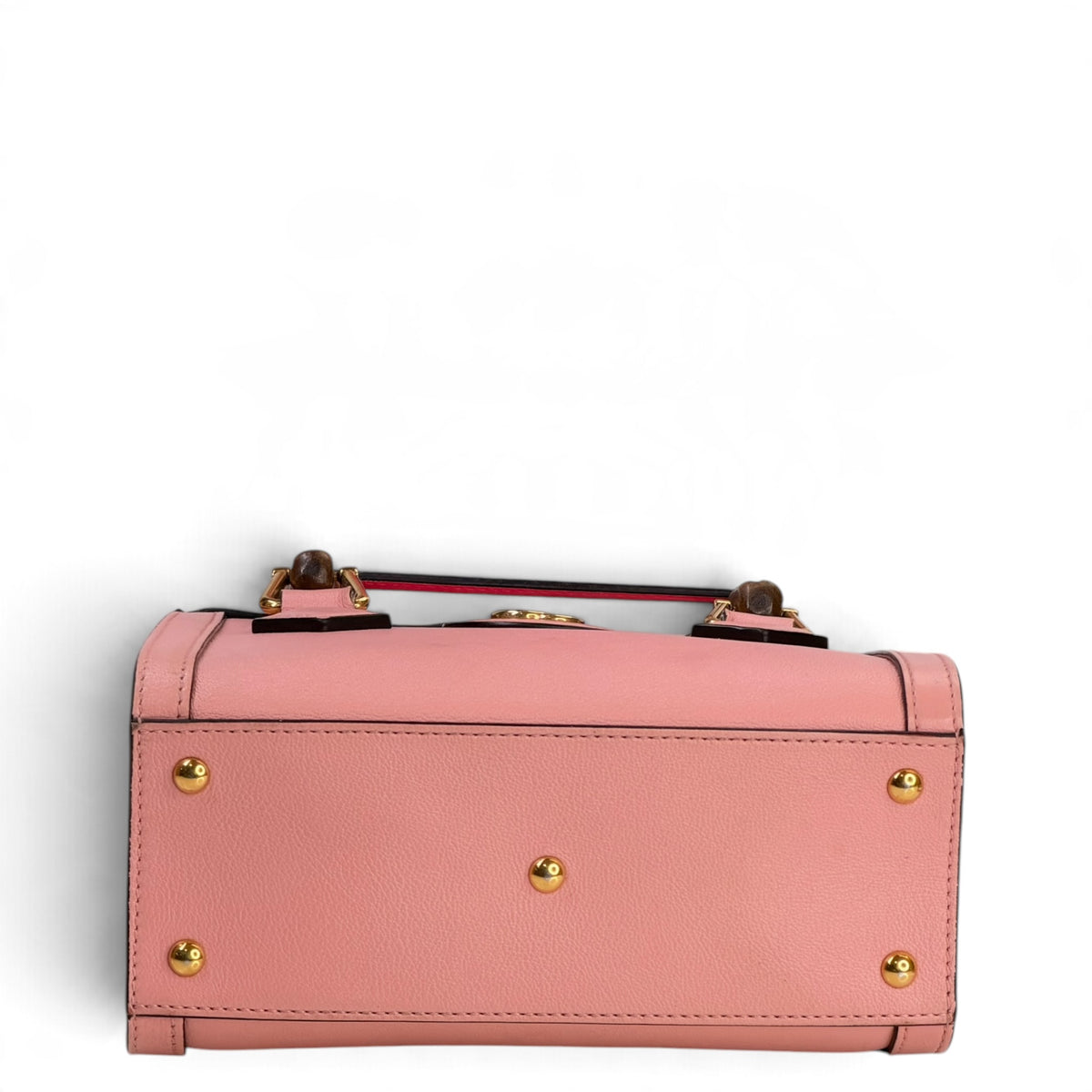 Gucci diana mini pink leather hand bag