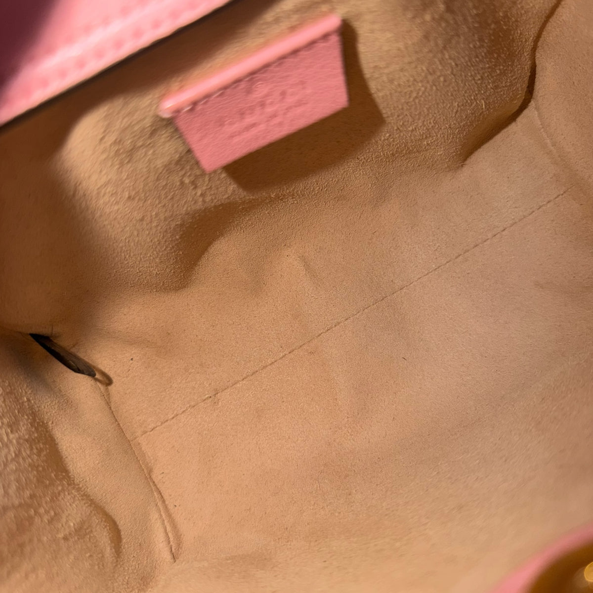 Gucci diana mini pink leather hand bag