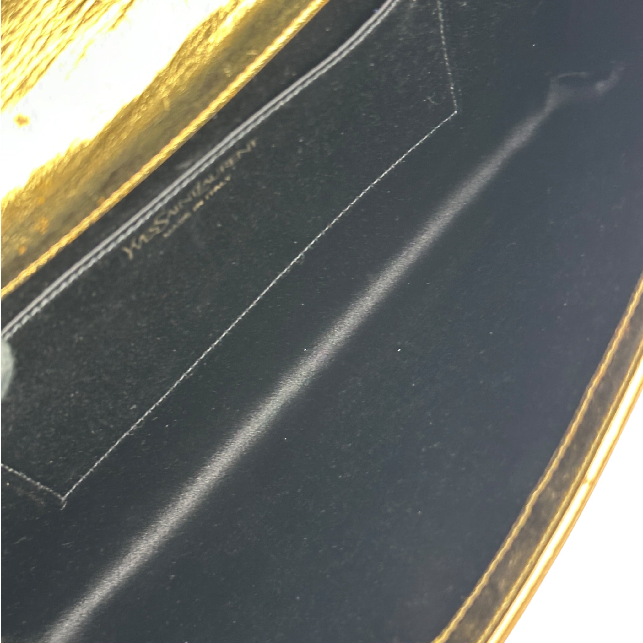 Saint Laurent Belle De Jour Gold Clutch