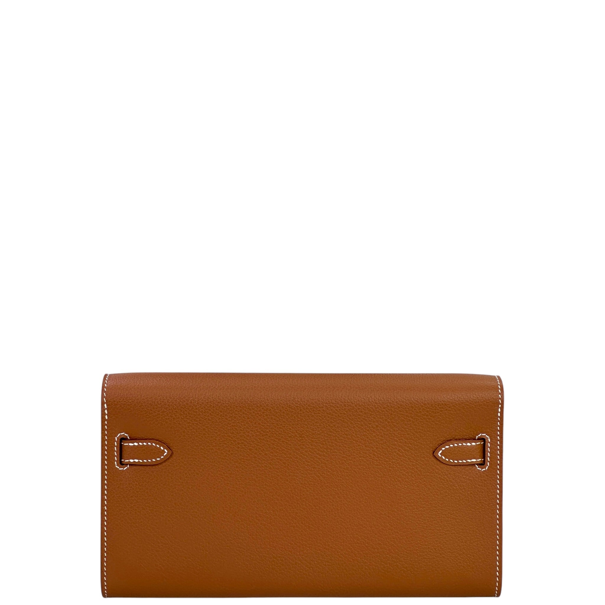 Hermès Kelly To Go Wallet Gold Evercolor GHW