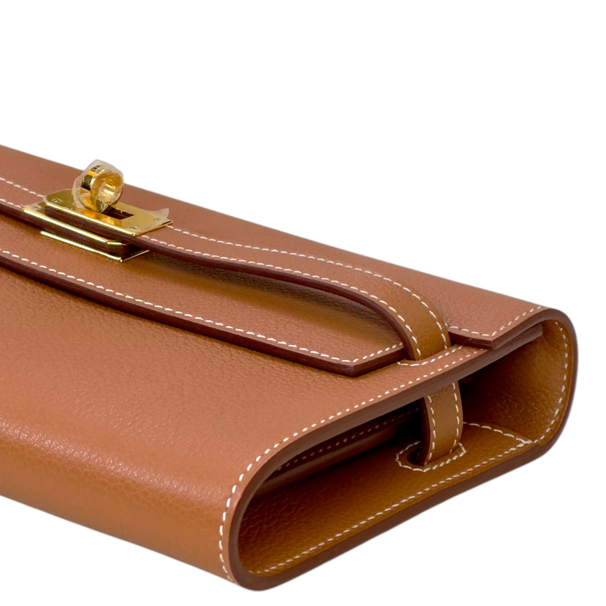 Hermès Kelly To Go Wallet Gold Evercolor GHW