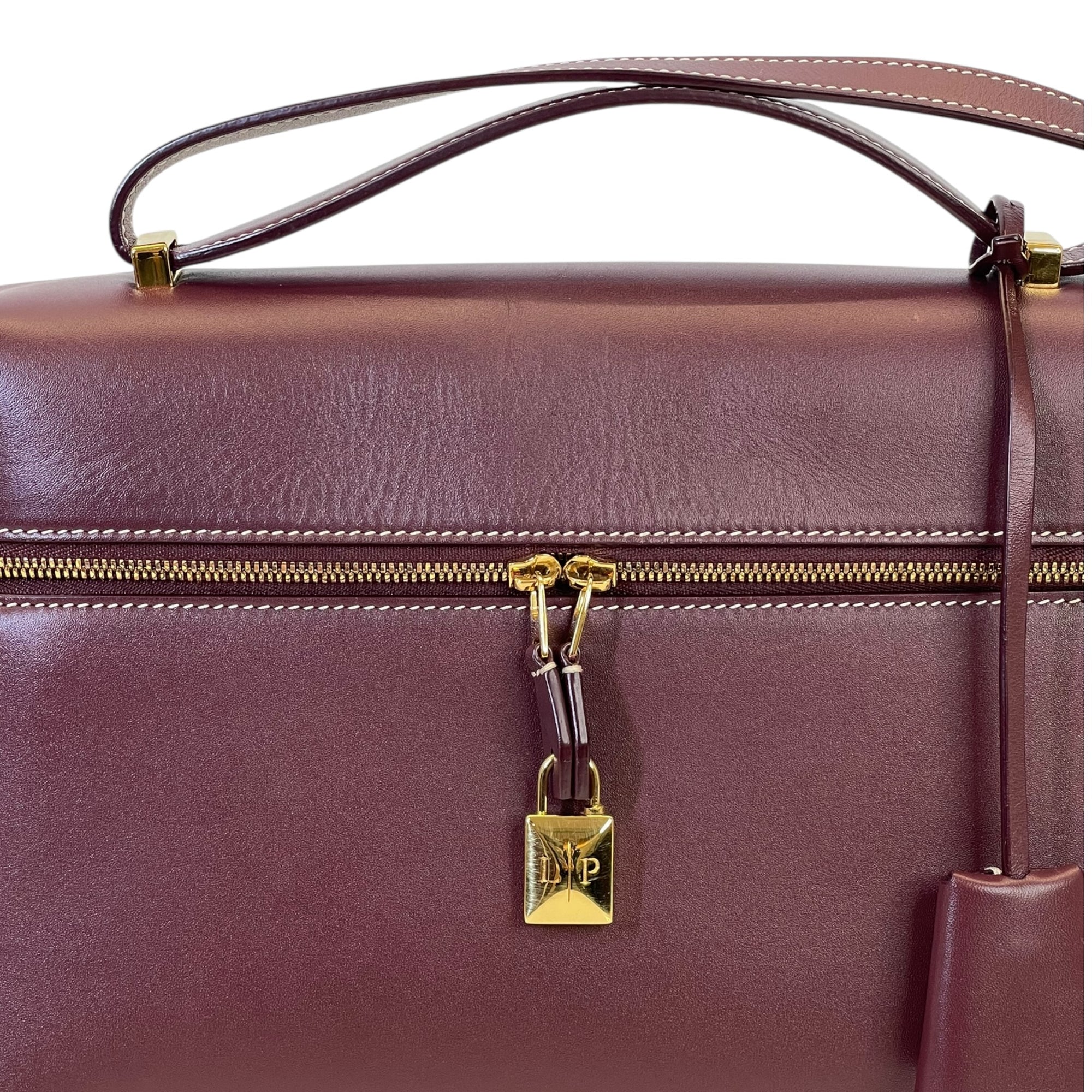 Loro Piana Extra Bag L27 Smoked Caramel Calf Skin