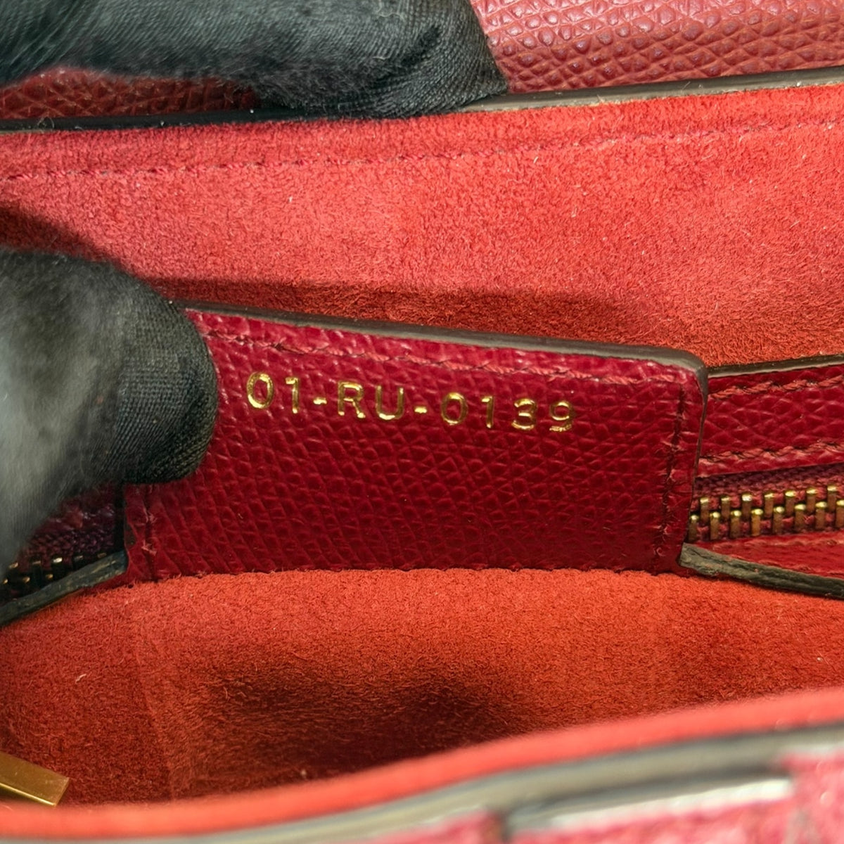 Christian Dior  medium  red  grained calf skin leather  Saddle Bag
