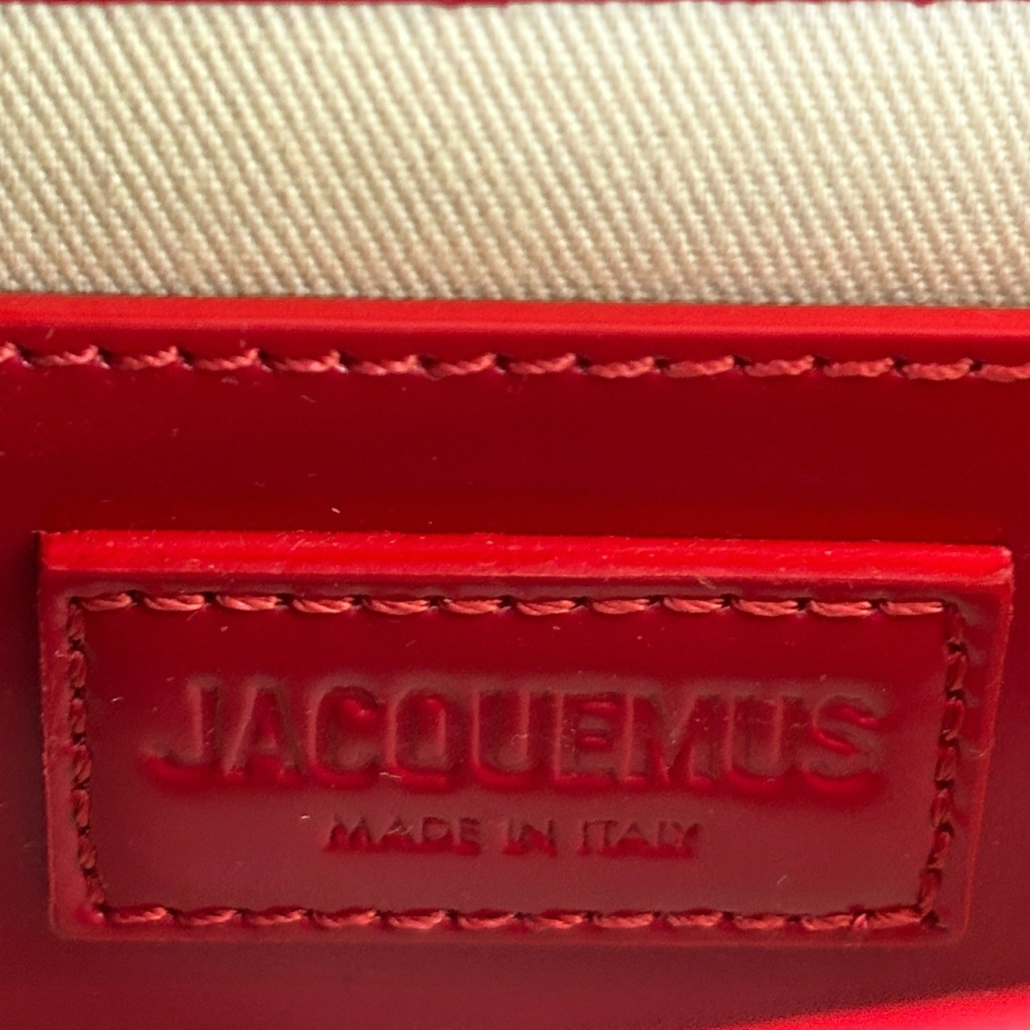 Jacquemus Le Bambino Red Patent Leather Bag