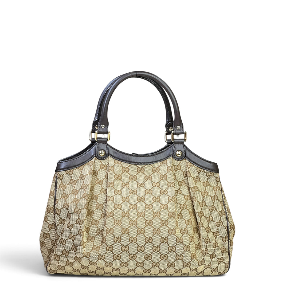 Gucci Sukey Beige Canvas Tote