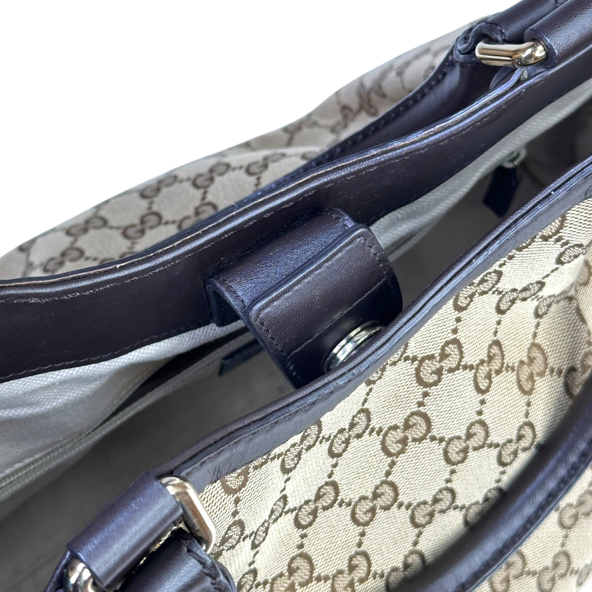 Gucci Sukey Beige Canvas Tote