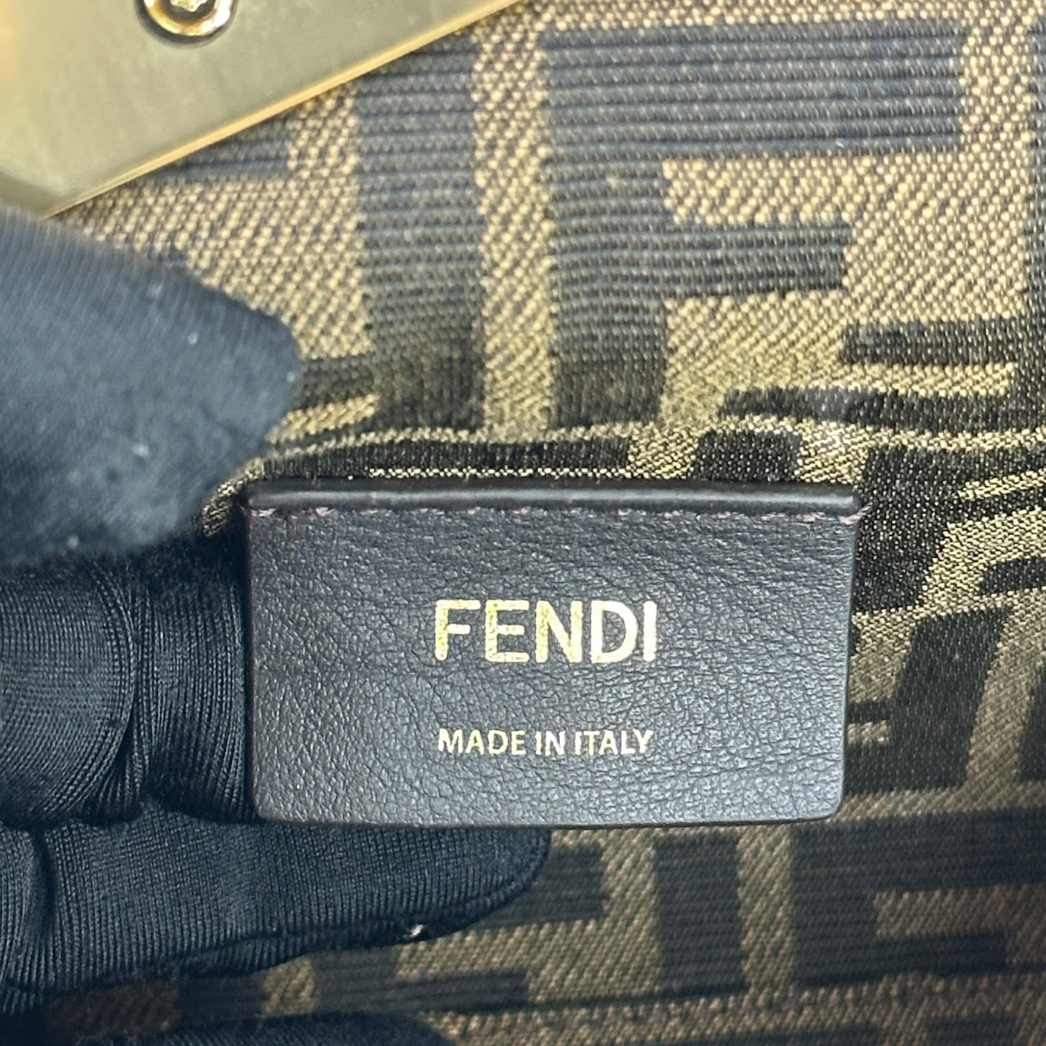 Fendi First clutch bag fuchsia nappa leather