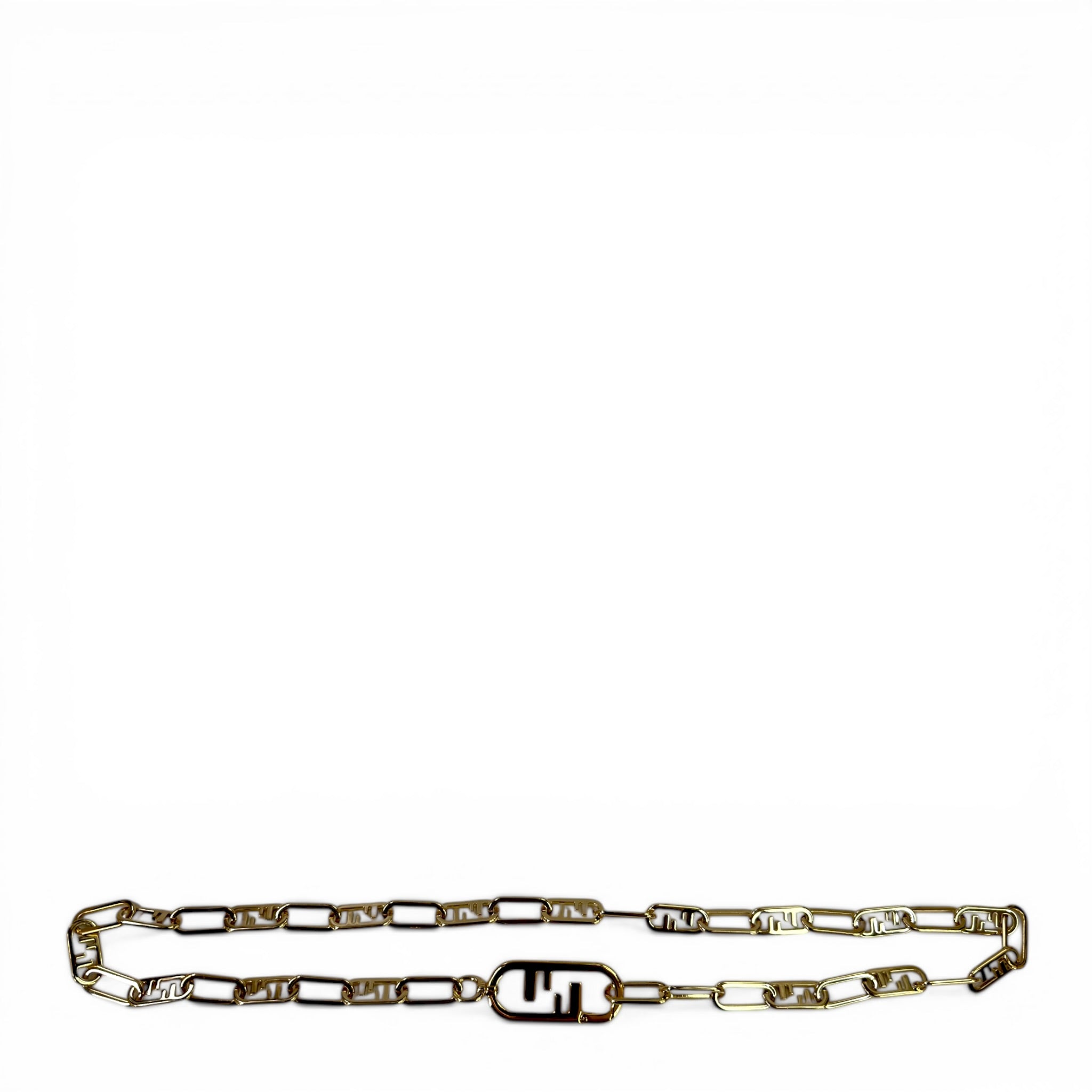 Fendi O'Lock Strap gold-tone metal chain