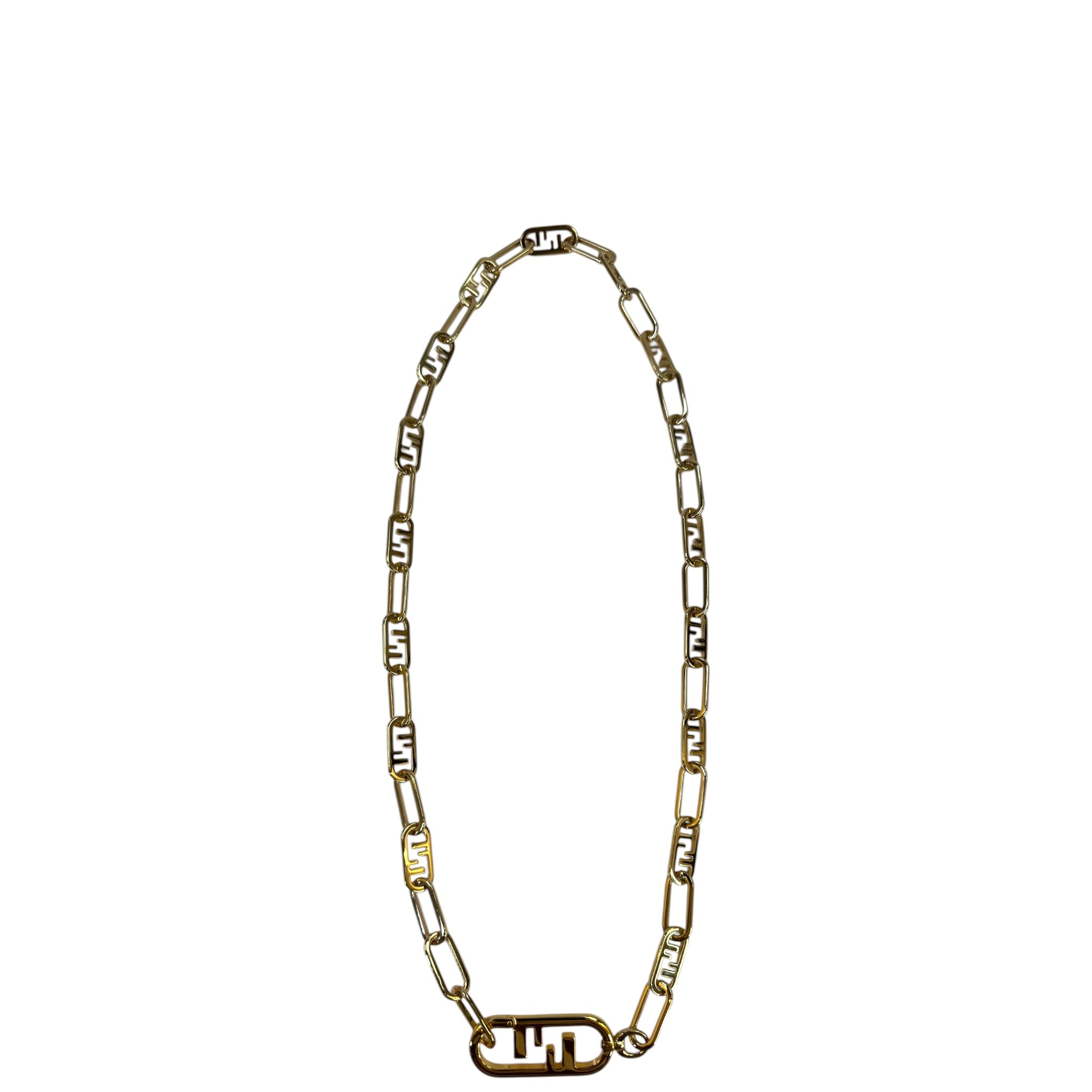 Fendi O'Lock Strap gold-tone metal chain