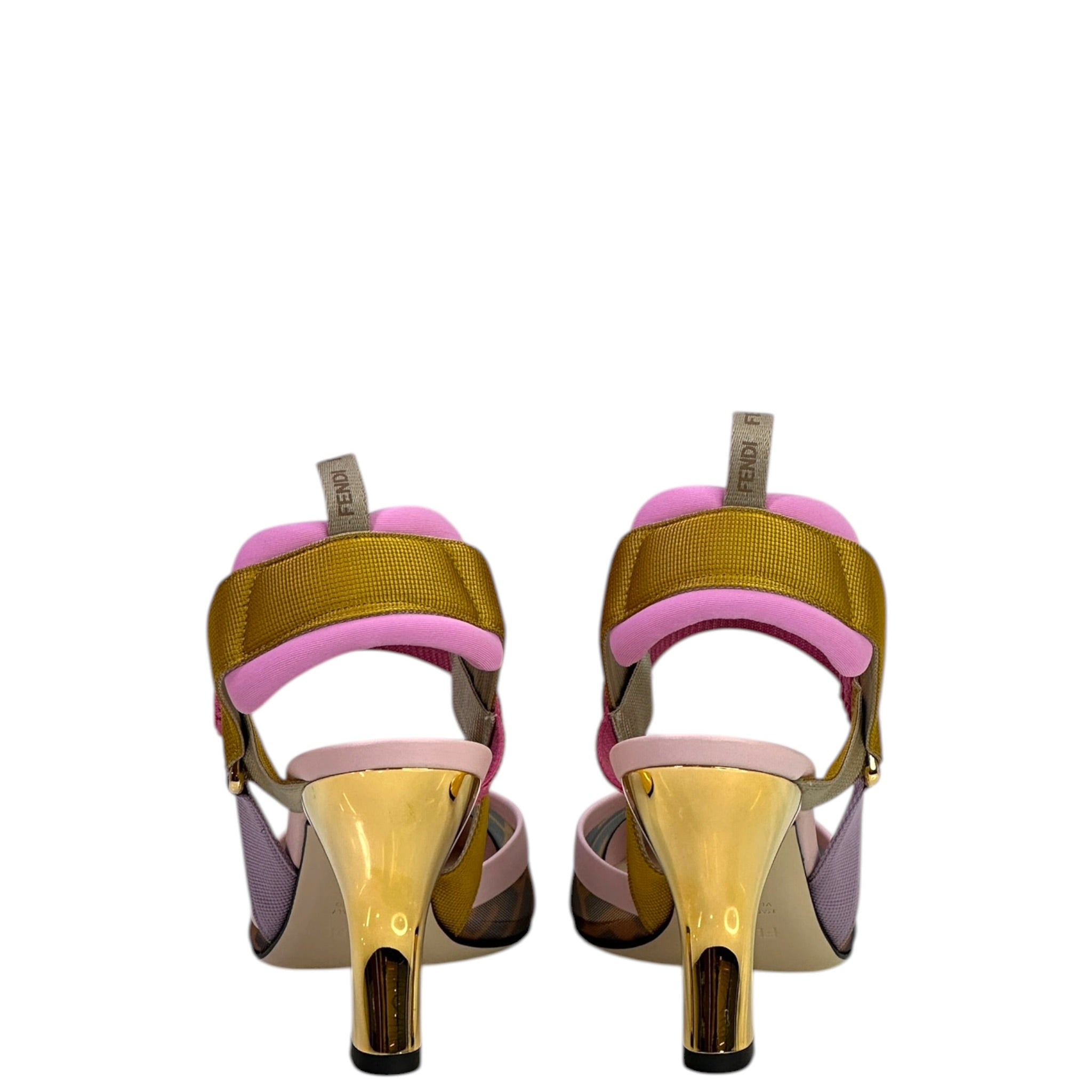 Buy Fendace Fendi X Versace Baroque Medusa Silk High Heel Mule