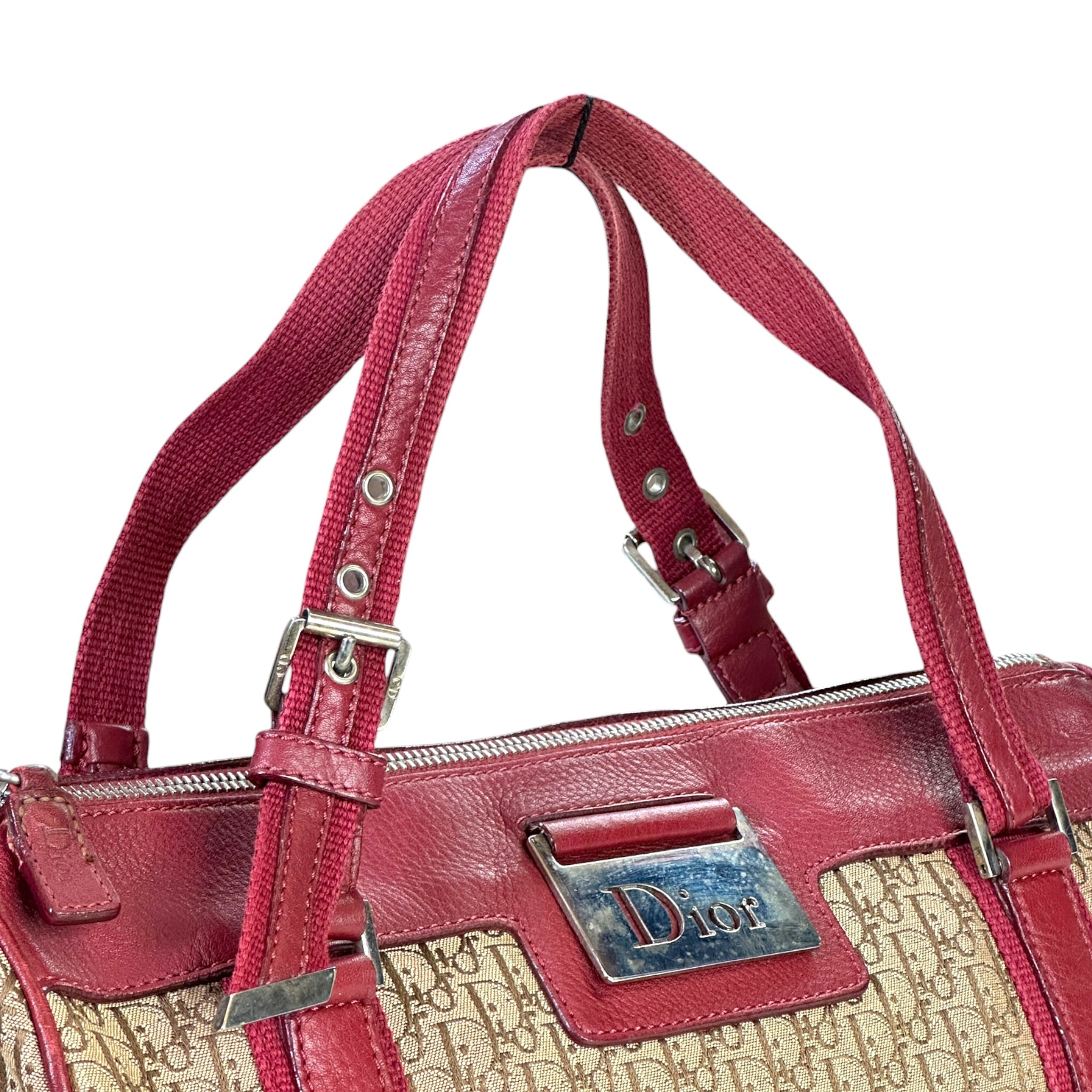 Christian Dior Street Chic Boston Monogram Canvas Bag